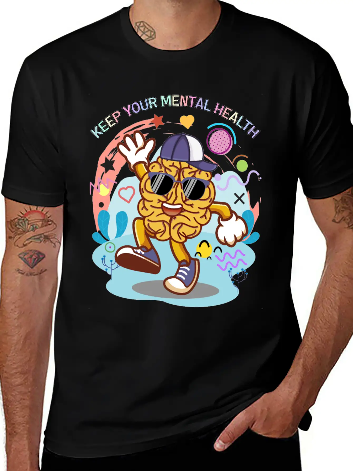 Keep Your Mental Health,cute Design Timeless Short Sleeve Tee – Comfy And Minimalist Design