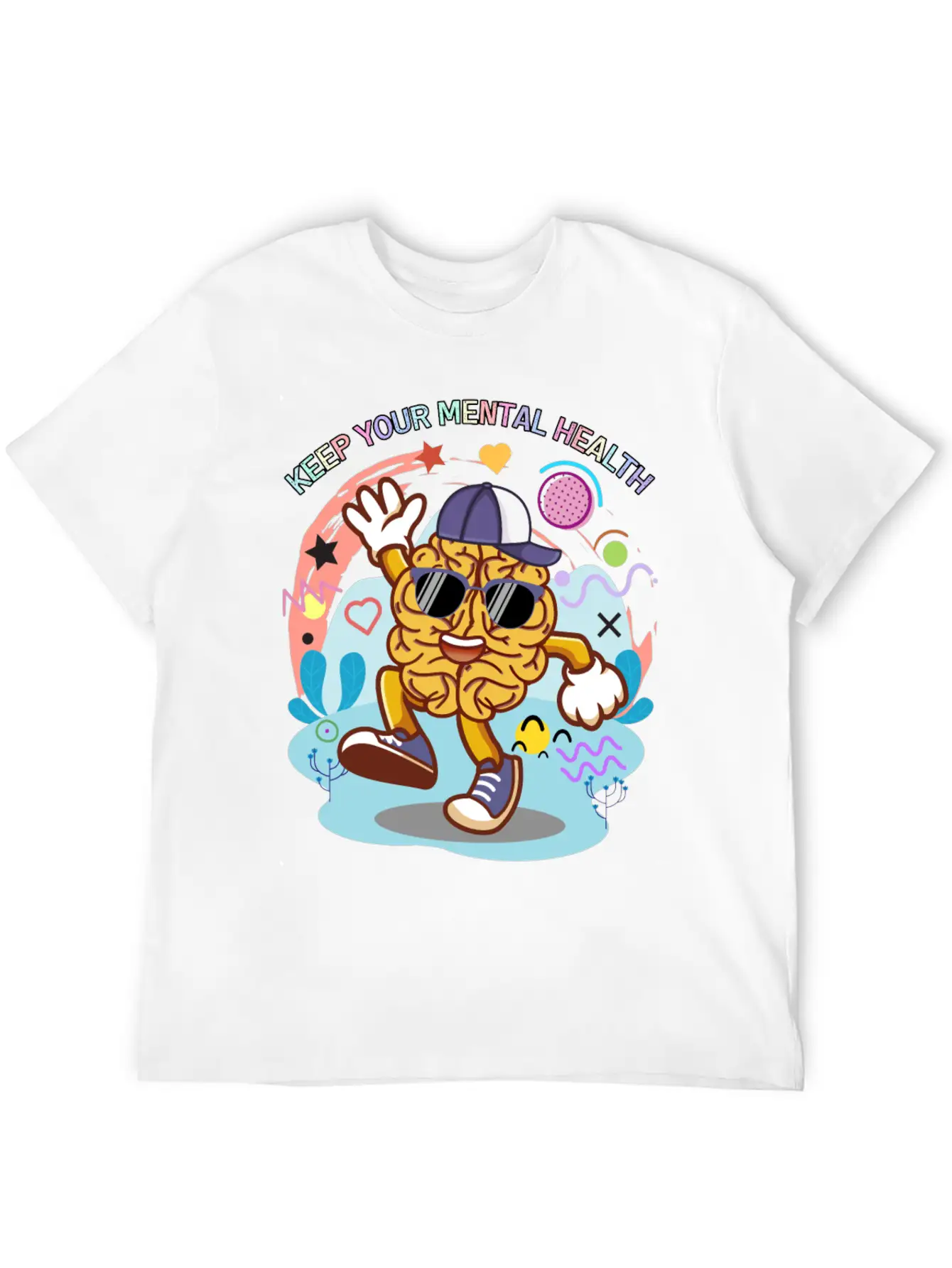 Keep Your Mental Health,cute Design Timeless Short Sleeve Tee – Comfy And Minimalist Design
