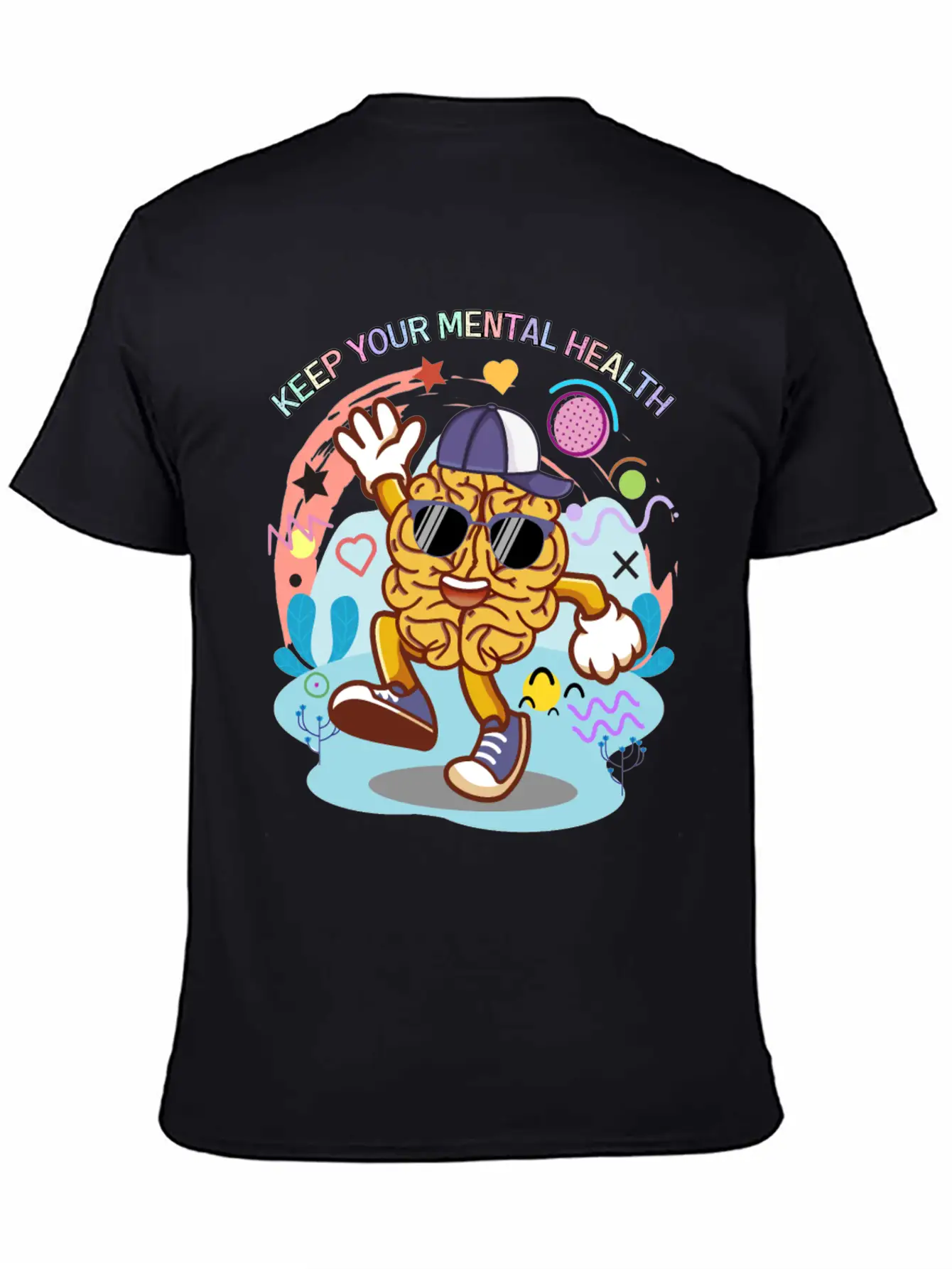 Keep Your Mental Health,cute Design Timeless Short Sleeve Tee – Comfy And Minimalist Design
