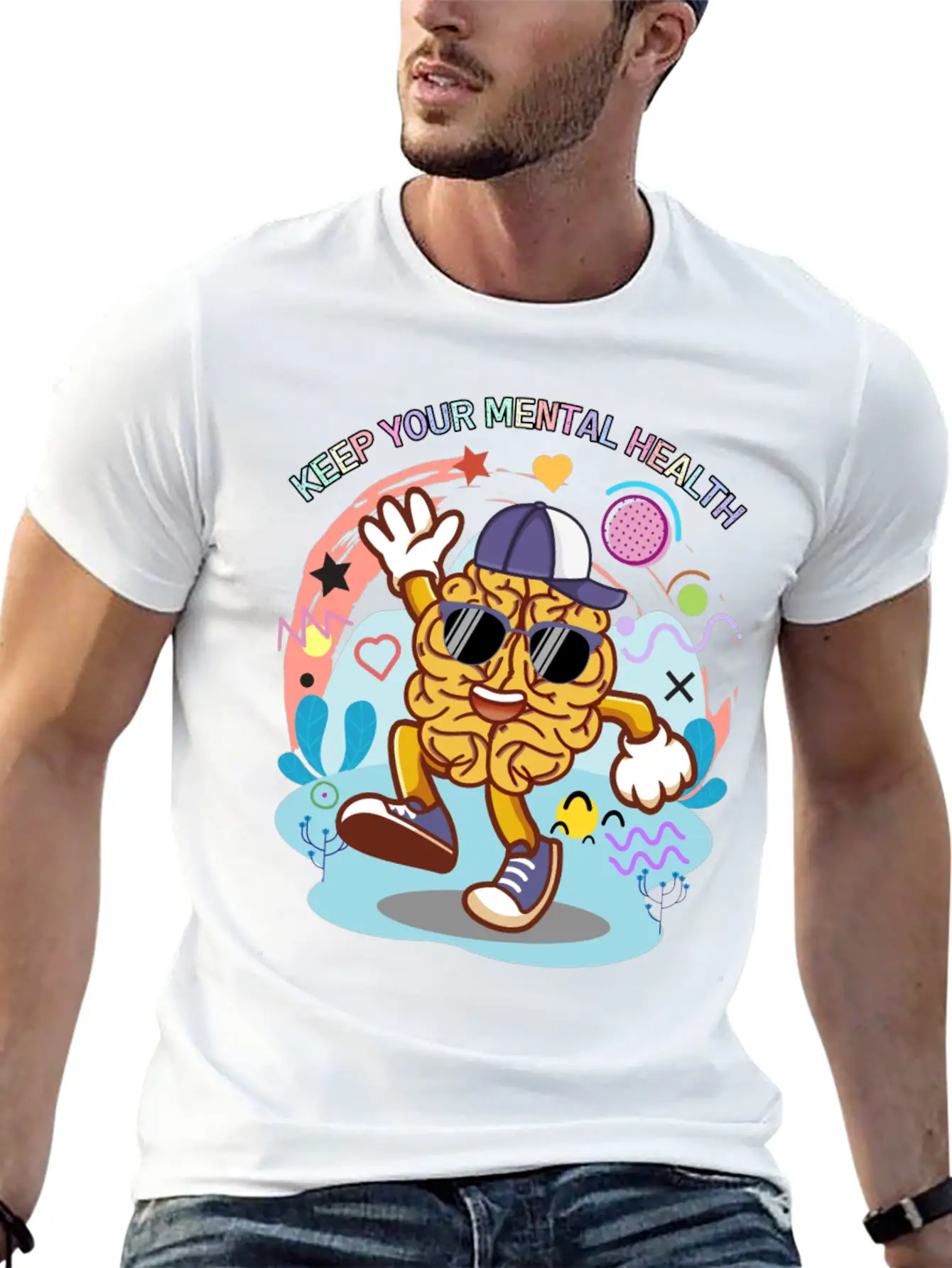 Keep Your Mental Health,cute Design Timeless Short Sleeve Tee – Comfy And Minimalist Design