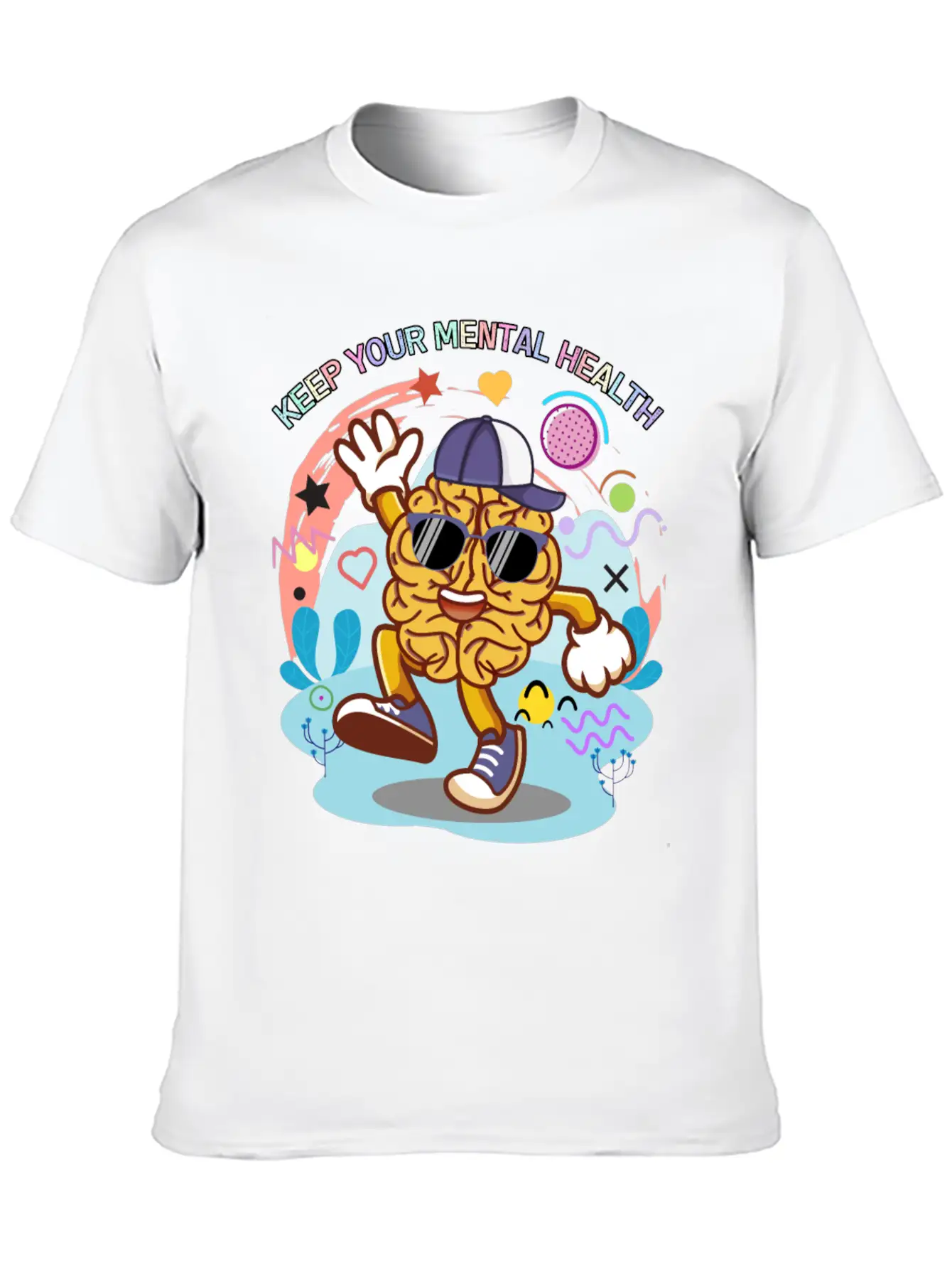 Keep Your Mental Health,cute Design Timeless Short Sleeve Tee – Comfy And Minimalist Design