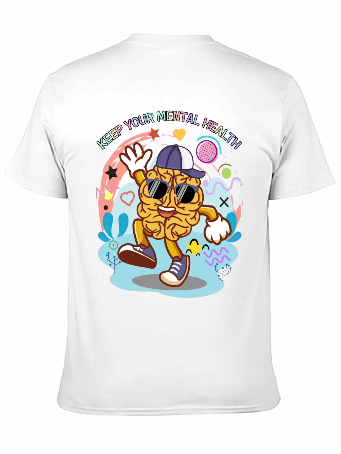 Keep Your Mental Health,cute Design Timeless Short Sleeve Tee – Comfy And Minimalist Design