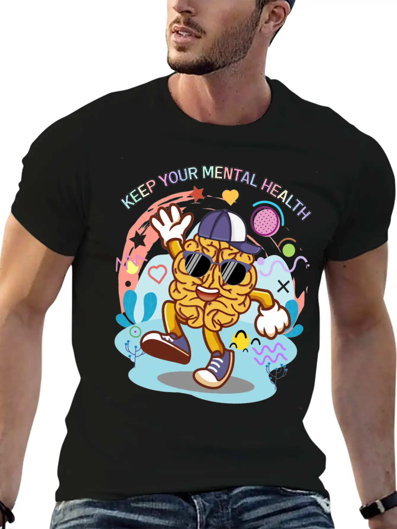Keep Your Mental Health,cute Design Timeless Short Sleeve Tee – Comfy And Minimalist Design