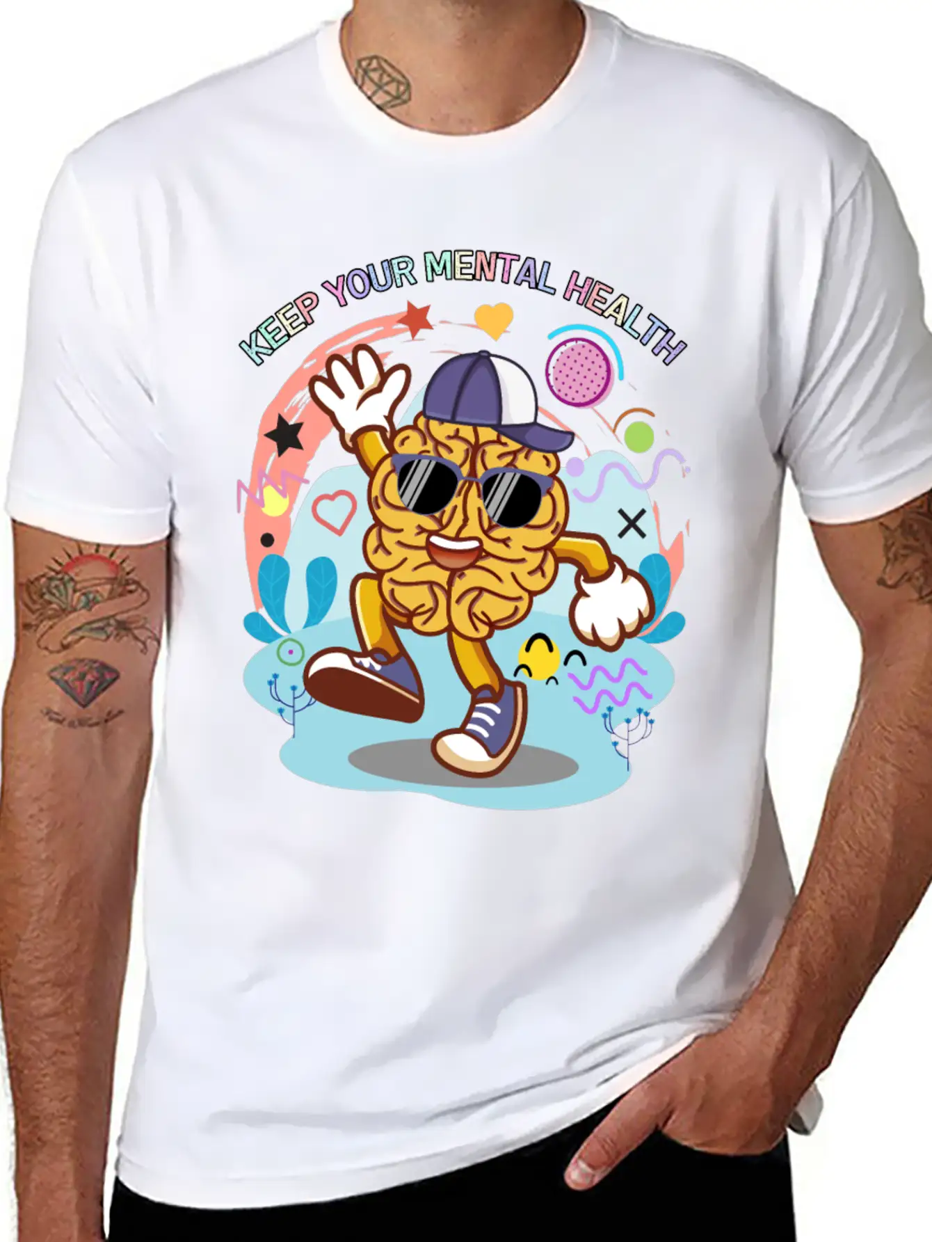 Keep Your Mental Health,cute Design Timeless Short Sleeve Tee – Comfy And Minimalist Design