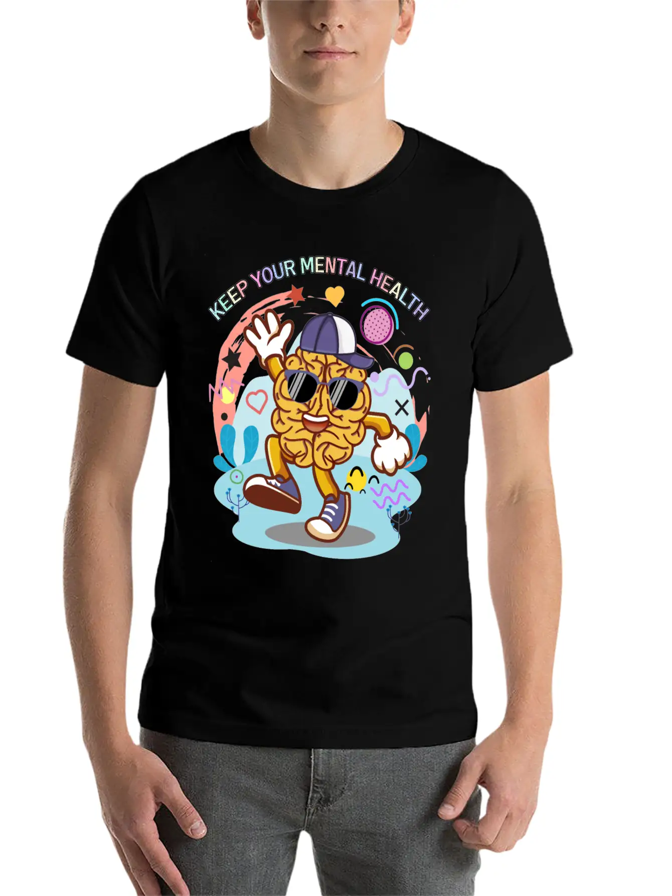 Keep Your Mental Health,cute Design Timeless Short Sleeve Tee – Comfy And Minimalist Design