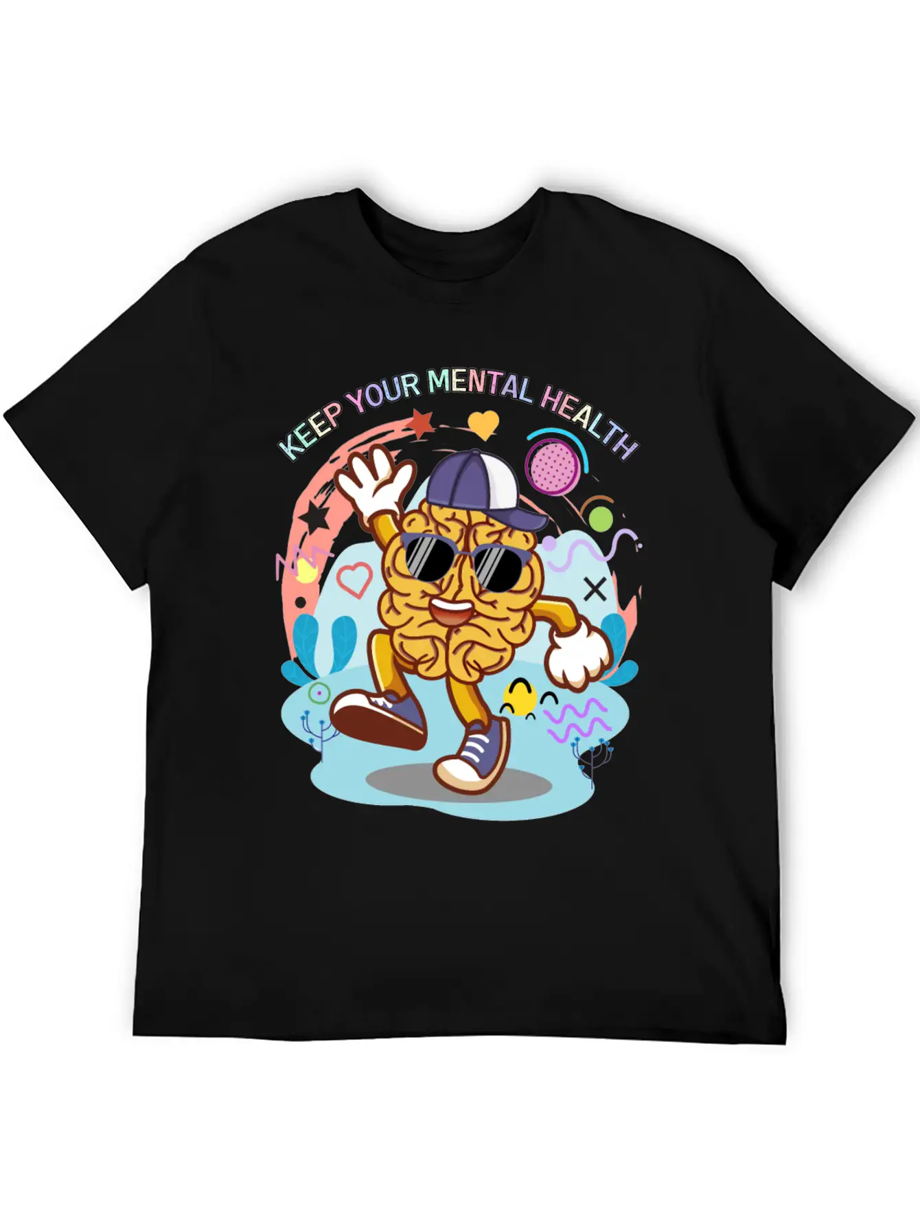Keep Your Mental Health,cute Design Timeless Short Sleeve Tee – Comfy And Minimalist Design