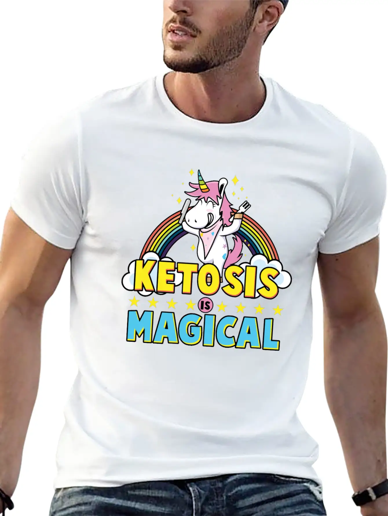 Keto Diet Ketosis Is Magical Stylish Everyday T-Shirt – Unisex Basic Cotton Tee