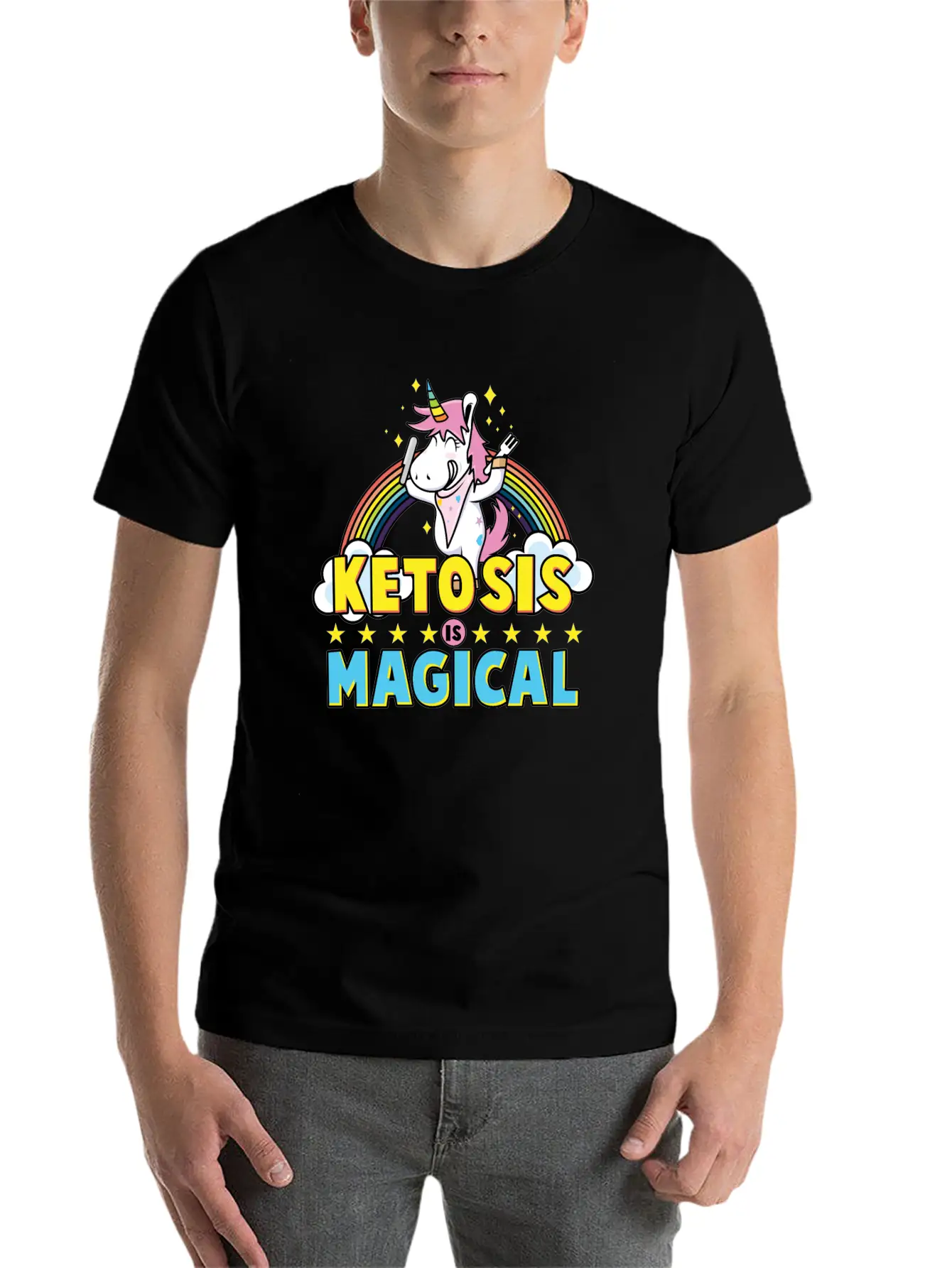 Keto Diet Ketosis Is Magical Stylish Everyday T-Shirt – Unisex Basic Cotton Tee