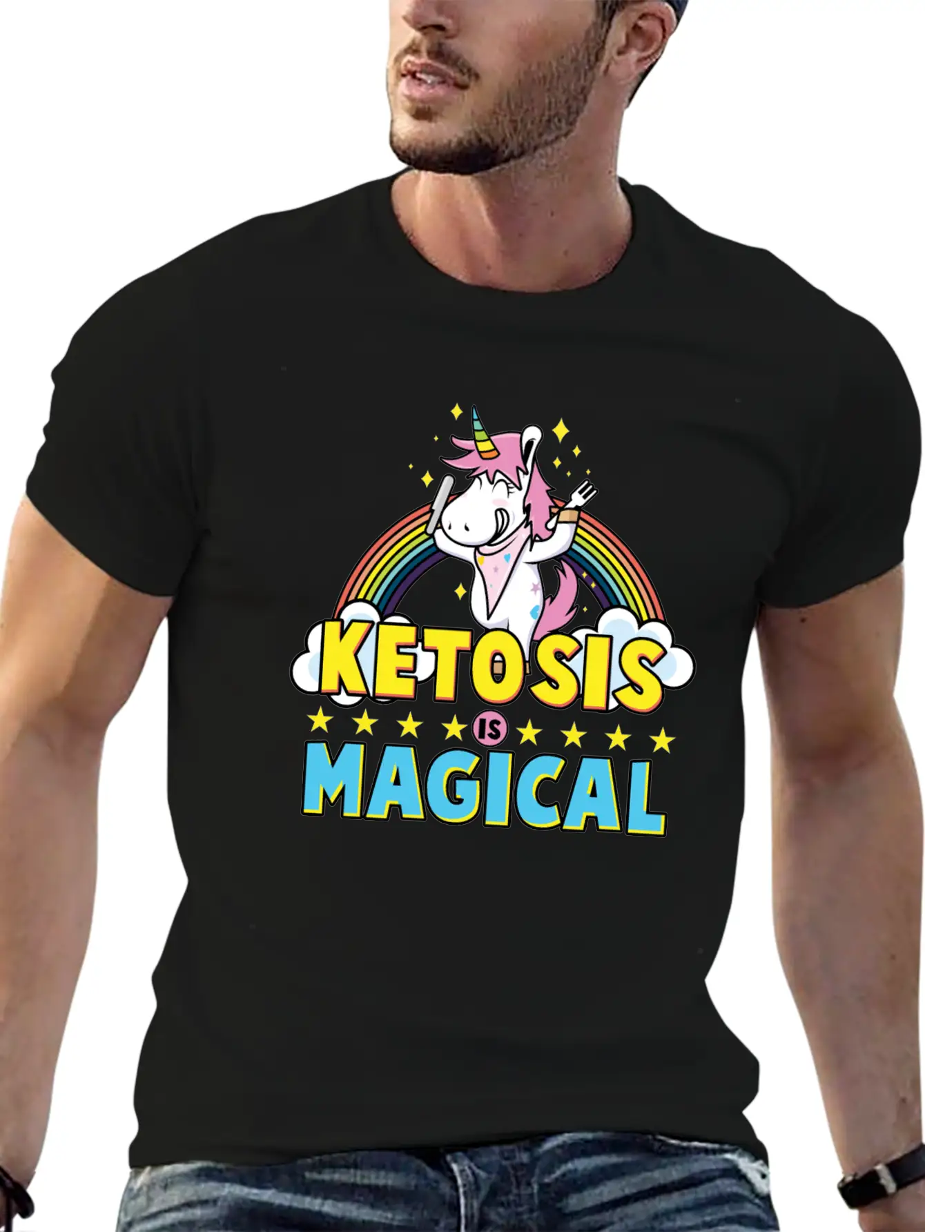 Keto Diet Ketosis Is Magical Stylish Everyday T-Shirt – Unisex Basic Cotton Tee