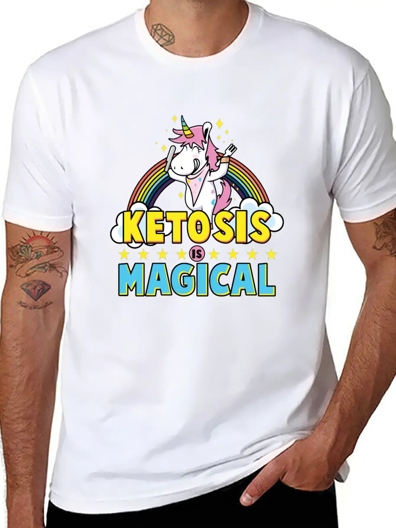 Keto Diet Ketosis Is Magical Stylish Everyday T-Shirt – Unisex Basic Cotton Tee