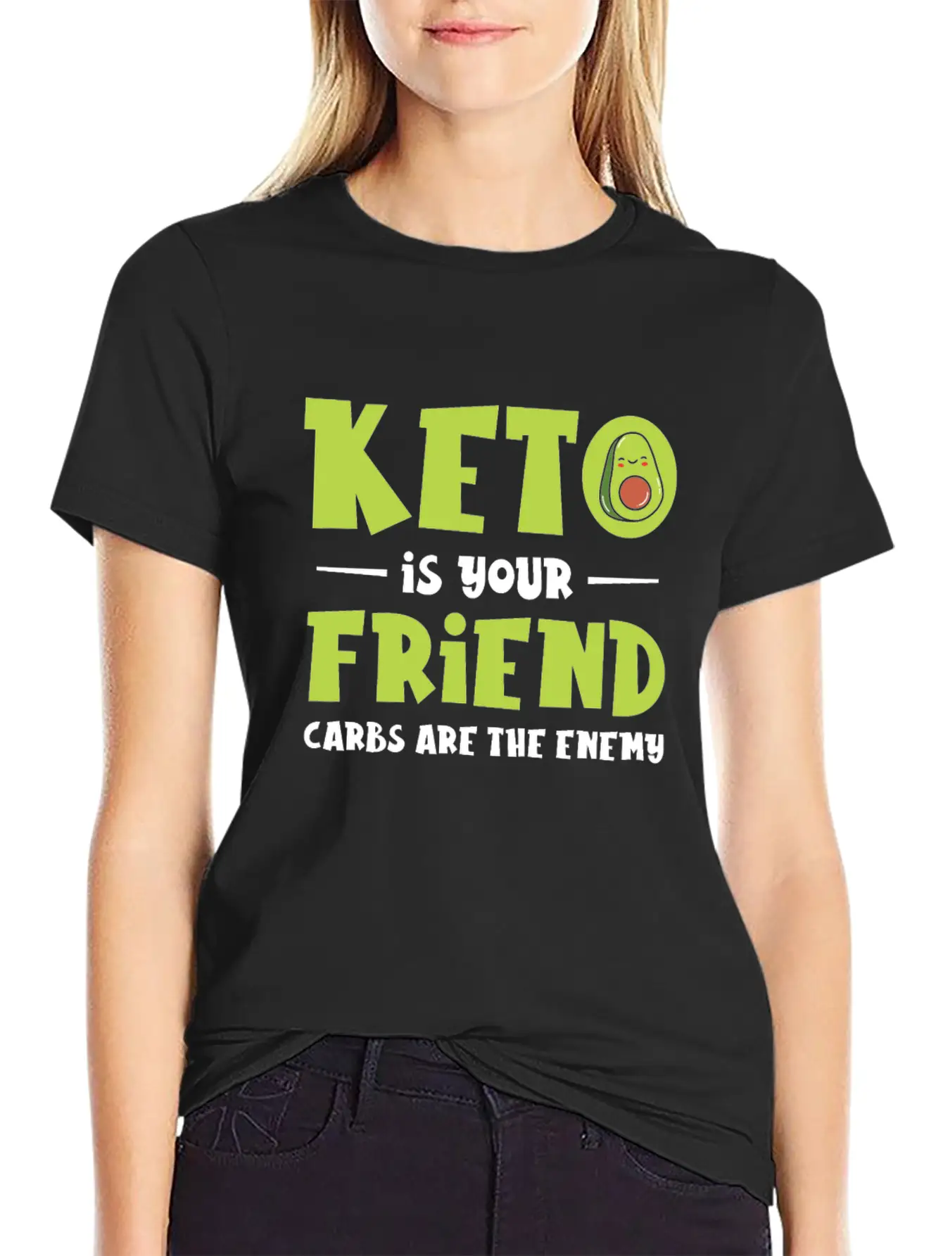 Keto Diet Nutritionist Avocado Fruit Dietitian Stylish Everyday T-Shirt – Unisex Basic Cotton Tee