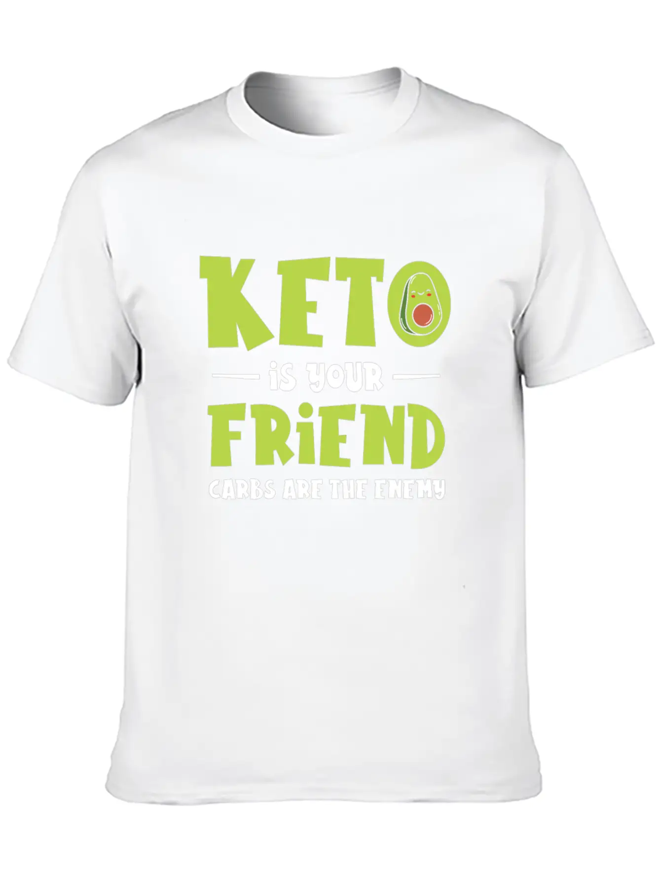 Keto Diet Nutritionist Avocado Fruit Dietitian Stylish Everyday T-Shirt – Unisex Basic Cotton Tee