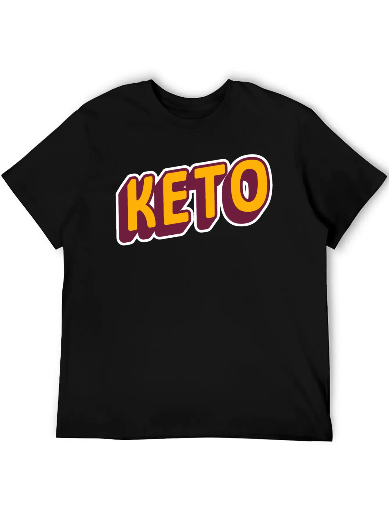 Keto Diet | Workout Shirt | Retro Design Timeless Short Sleeve Tee – Comfy And Minimalist Design