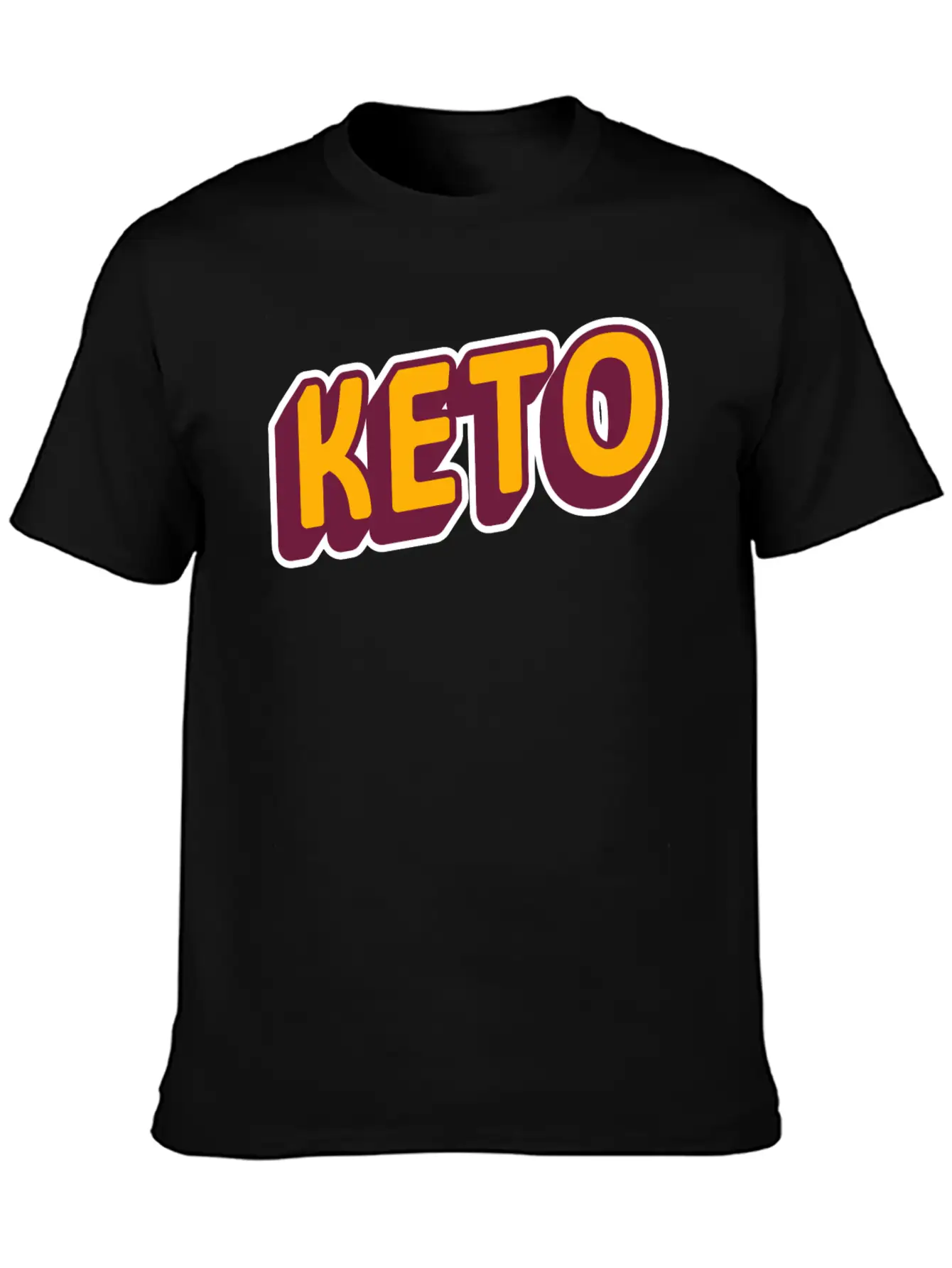 Keto Diet | Workout Shirt | Retro Design Timeless Short Sleeve Tee – Comfy And Minimalist Design