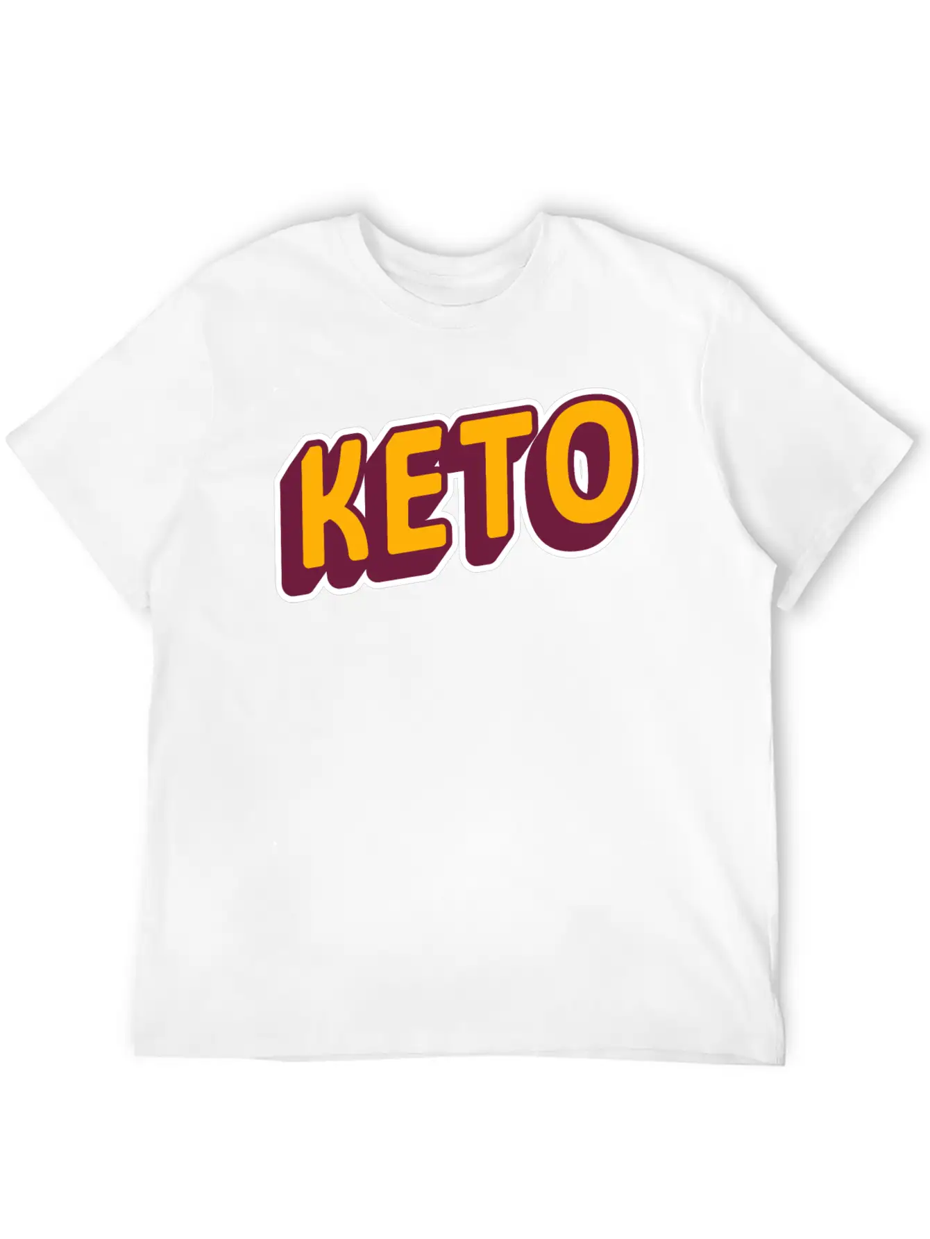 Keto Diet | Workout Shirt | Retro Design Timeless Short Sleeve Tee – Comfy And Minimalist Design