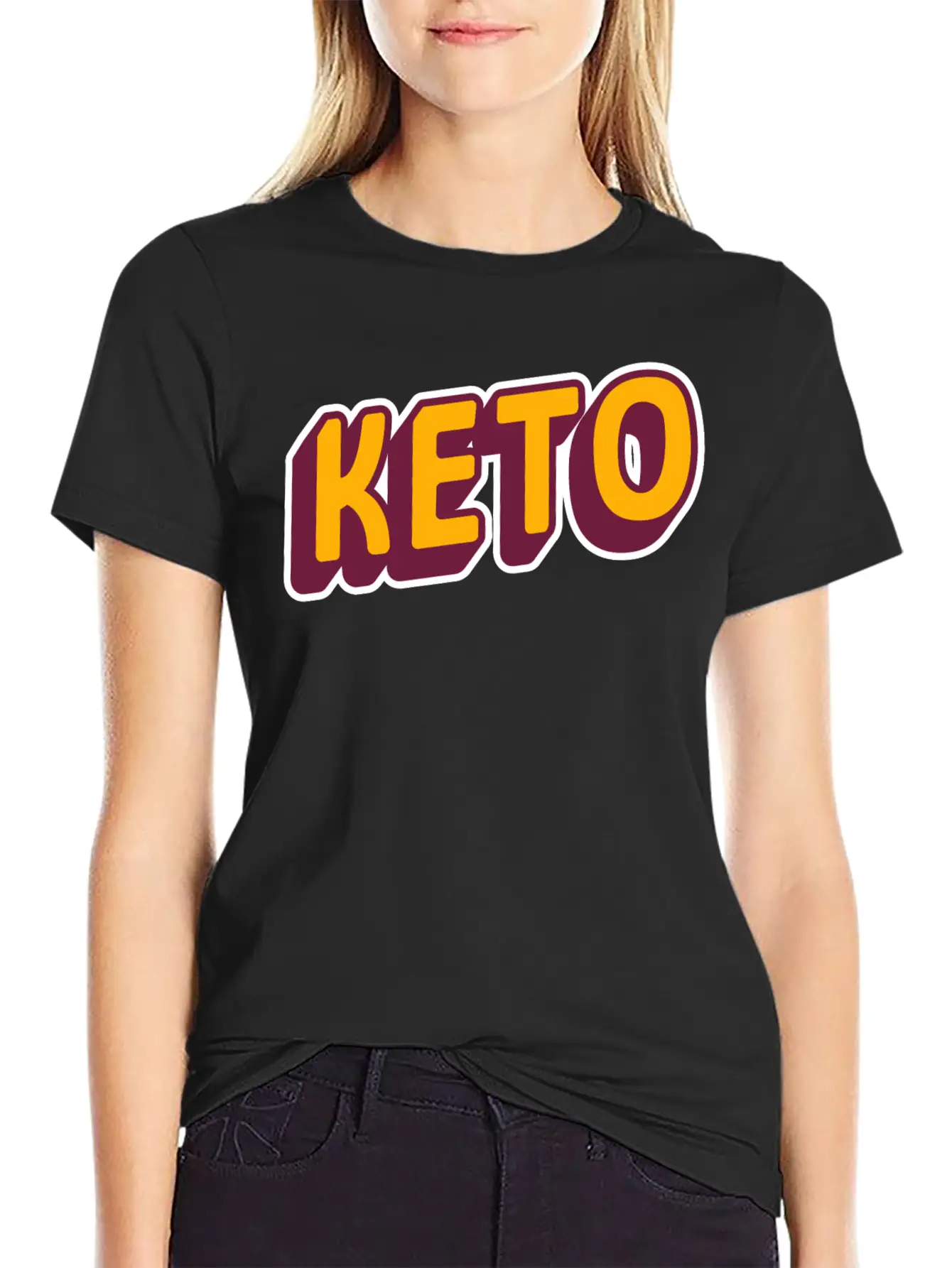 Keto Diet | Workout Shirt | Retro Design Timeless Short Sleeve Tee – Comfy And Minimalist Design