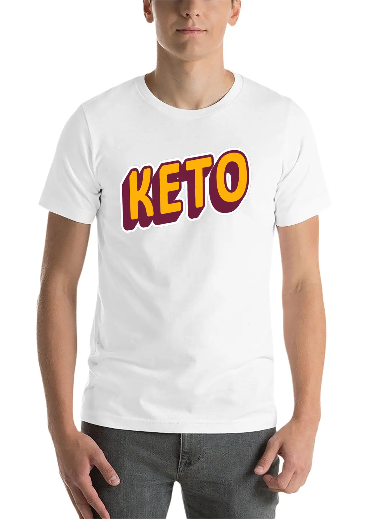 Keto Diet | Workout Shirt | Retro Design Timeless Short Sleeve Tee – Comfy And Minimalist Design