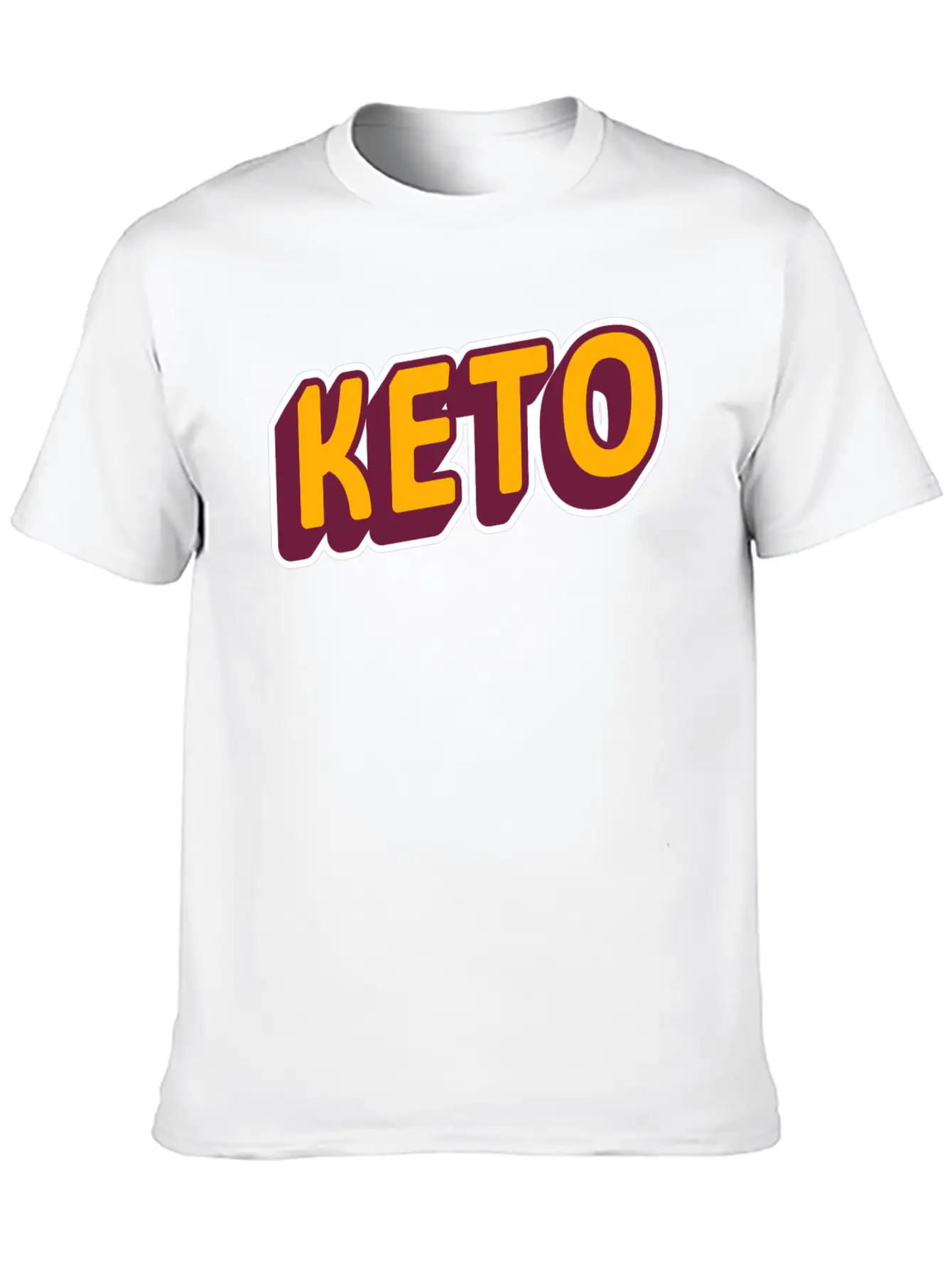 Keto Diet | Workout Shirt | Retro Design Timeless Short Sleeve Tee – Comfy And Minimalist Design