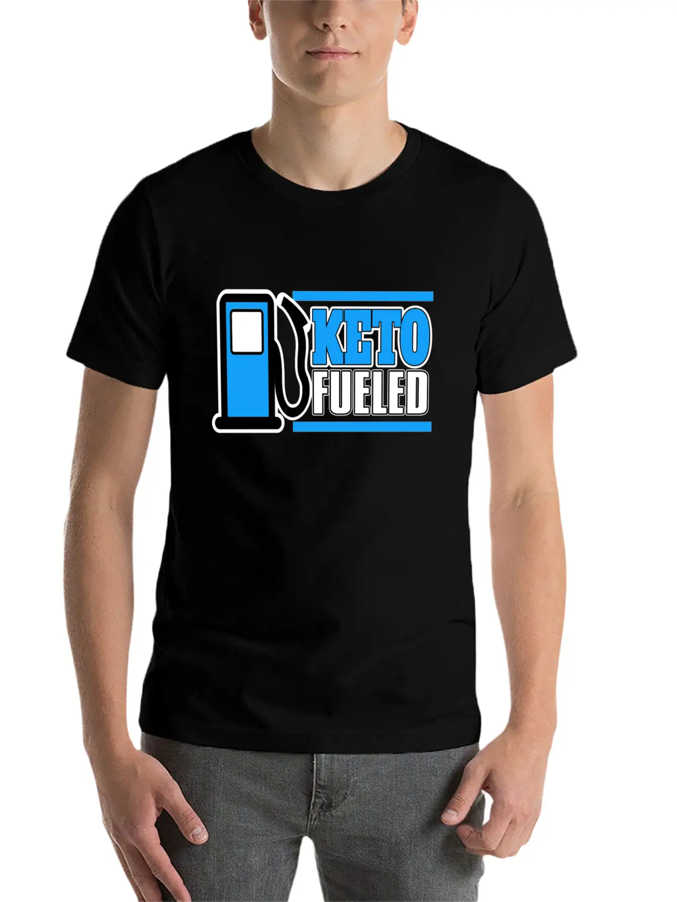 Keto Fueled LCHF Diet Kentones Low Carb High Fat Unisex Casual T-Shirt – Clean Design For Daily Comfort