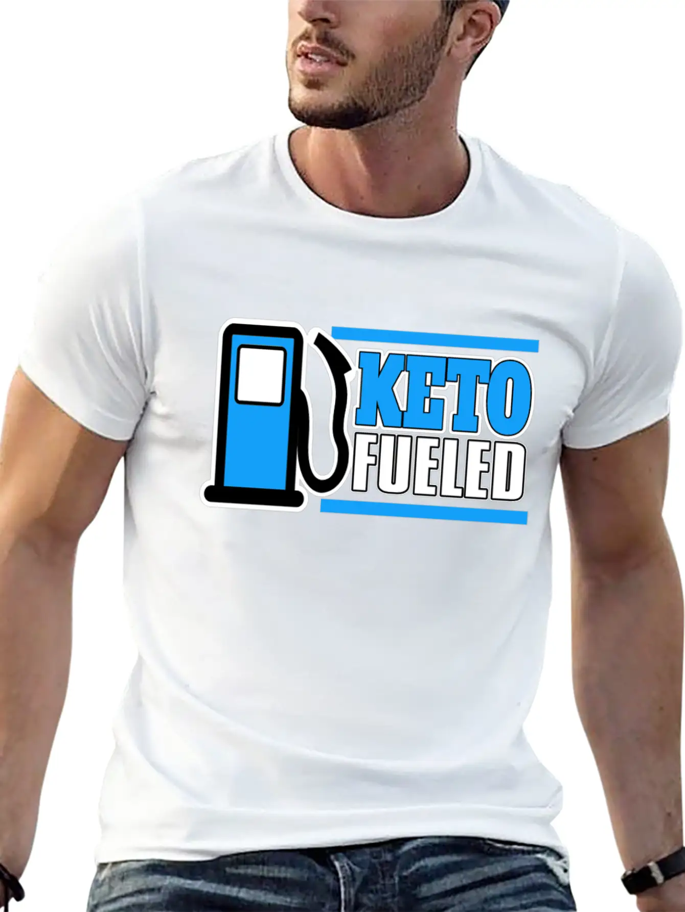 Keto Fueled LCHF Diet Kentones Low Carb High Fat Unisex Casual T-Shirt – Clean Design For Daily Comfort
