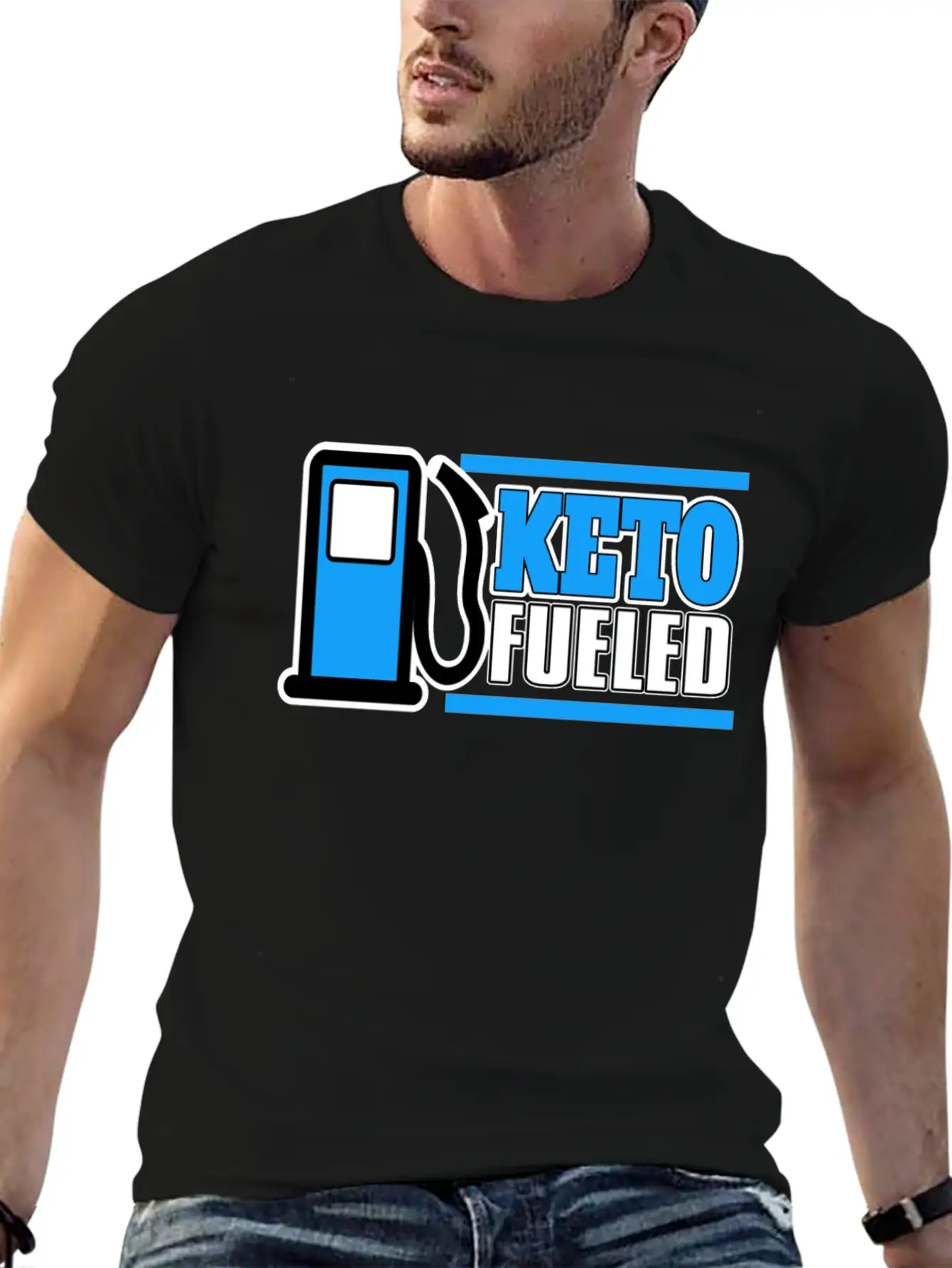 Keto Fueled LCHF Diet Kentones Low Carb High Fat Unisex Casual T-Shirt – Clean Design For Daily Comfort