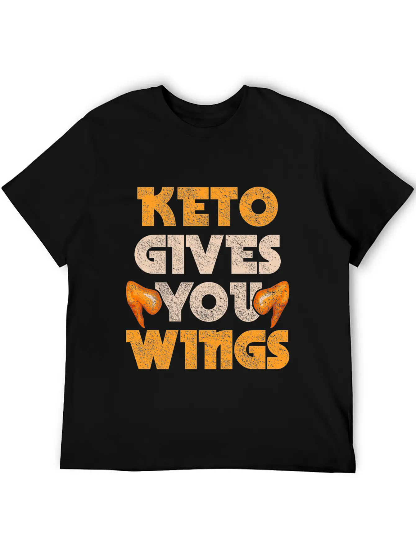 Keto Gives You Wings Chicken Food Ketogenic Diet Essential Unisex Summer Tee – Soft Cotton Casual Fit
