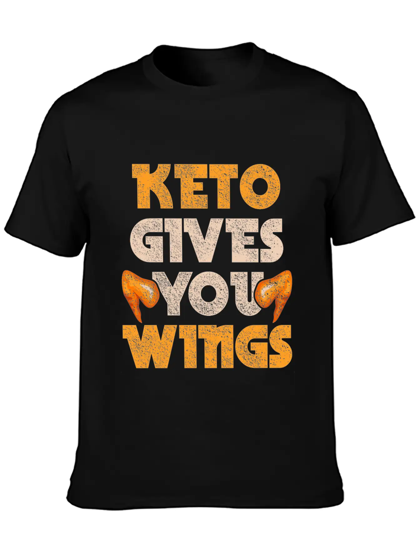 Keto Gives You Wings Chicken Food Ketogenic Diet Essential Unisex Summer Tee – Soft Cotton Casual Fit