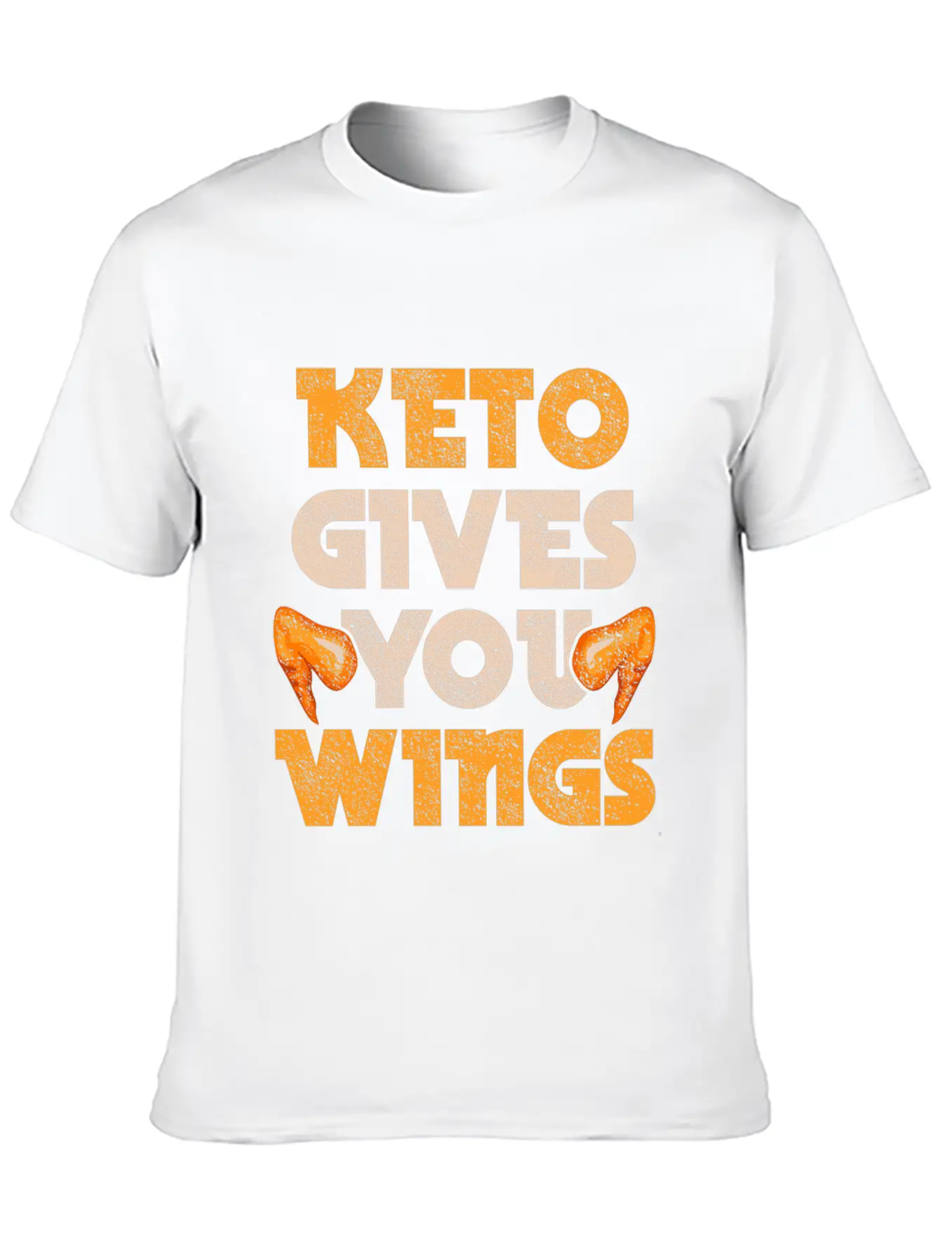 Keto Gives You Wings Chicken Food Ketogenic Diet Essential Unisex Summer Tee – Soft Cotton Casual Fit
