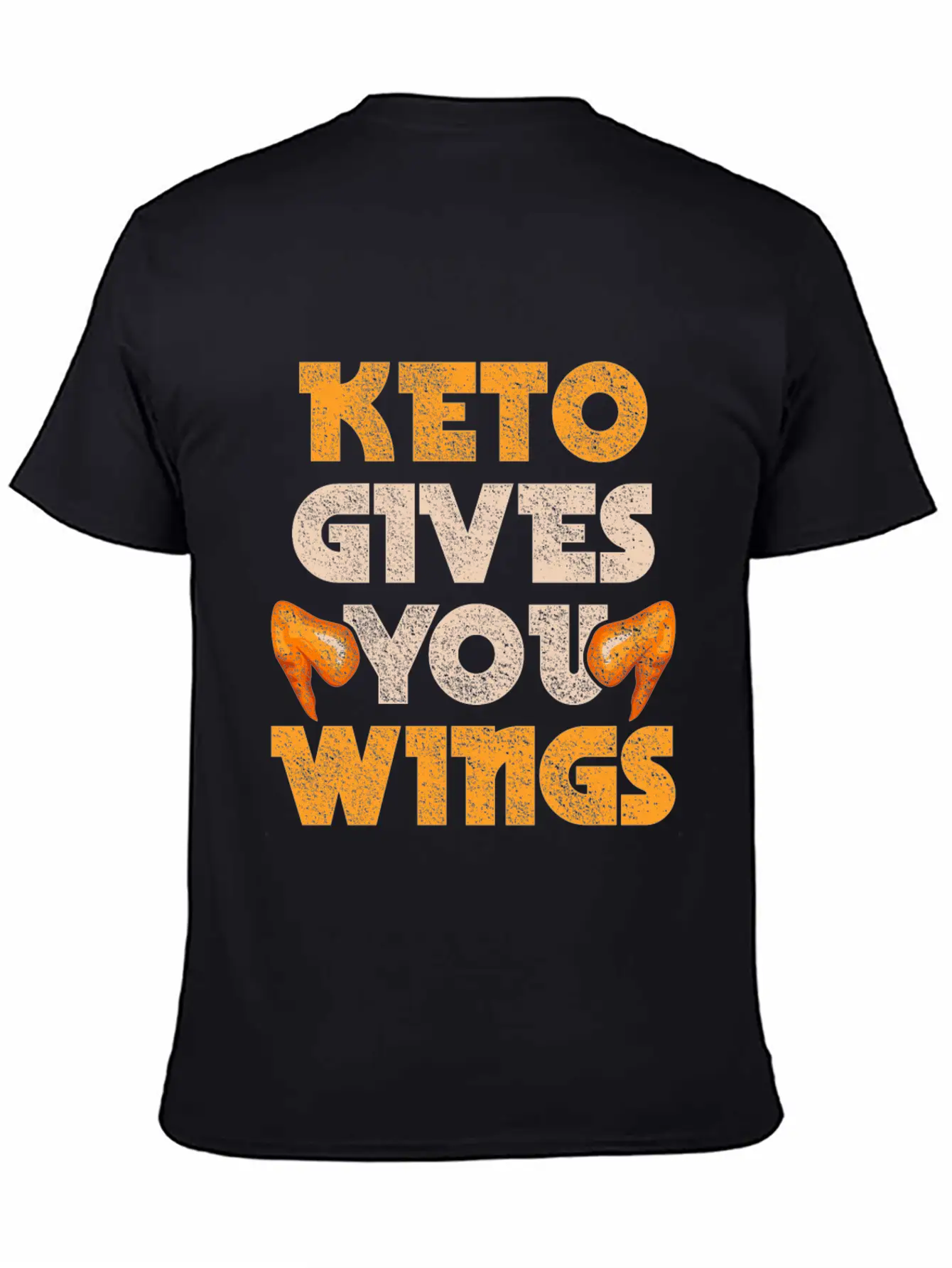 Keto Gives You Wings Chicken Food Ketogenic Diet Essential Unisex Summer Tee – Soft Cotton Casual Fit
