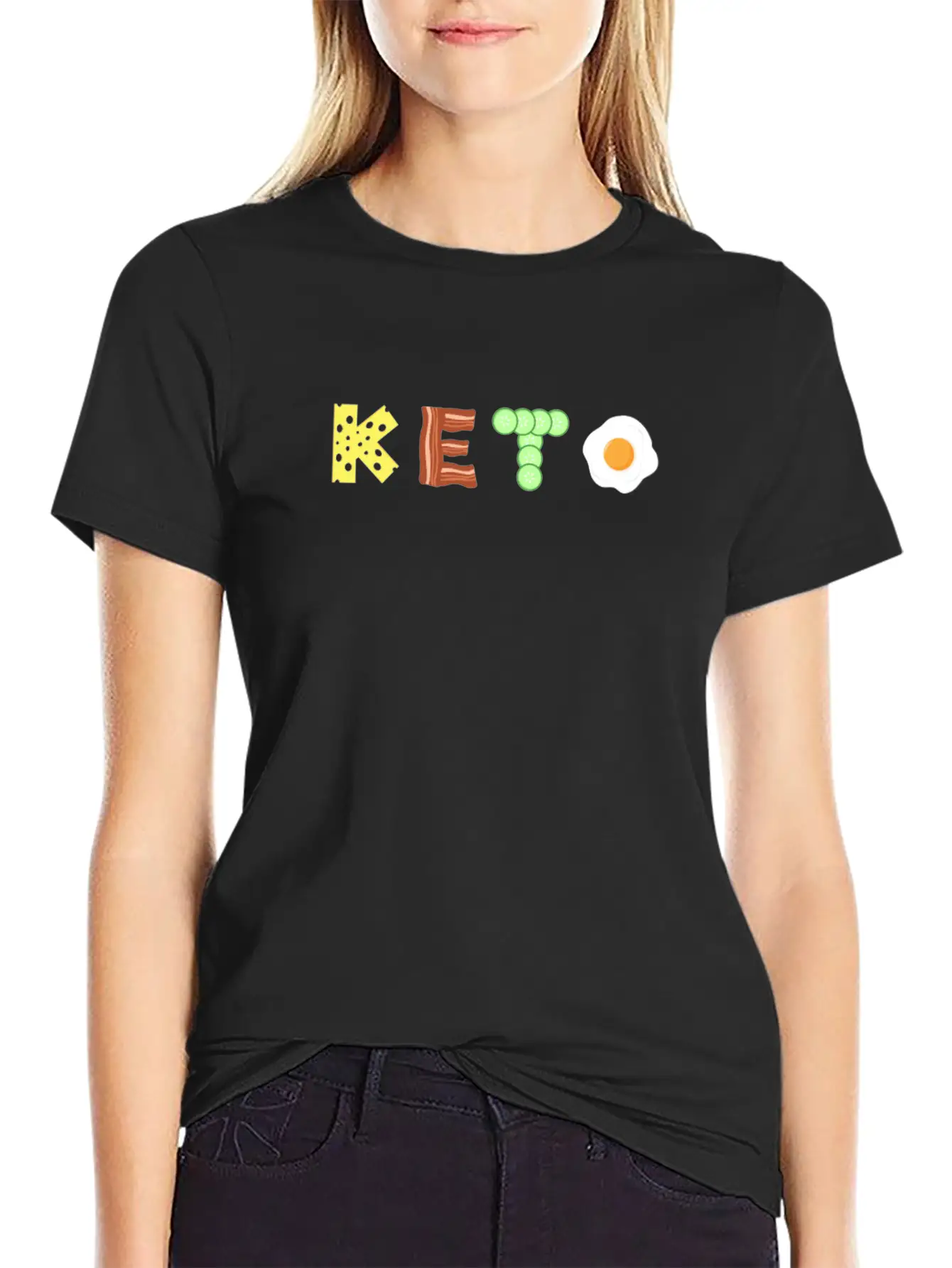 Keto Low Carb Diet TShirt Unisex Short Sleeve Soft Cotton T-Shirt – Casual Everyday Wear