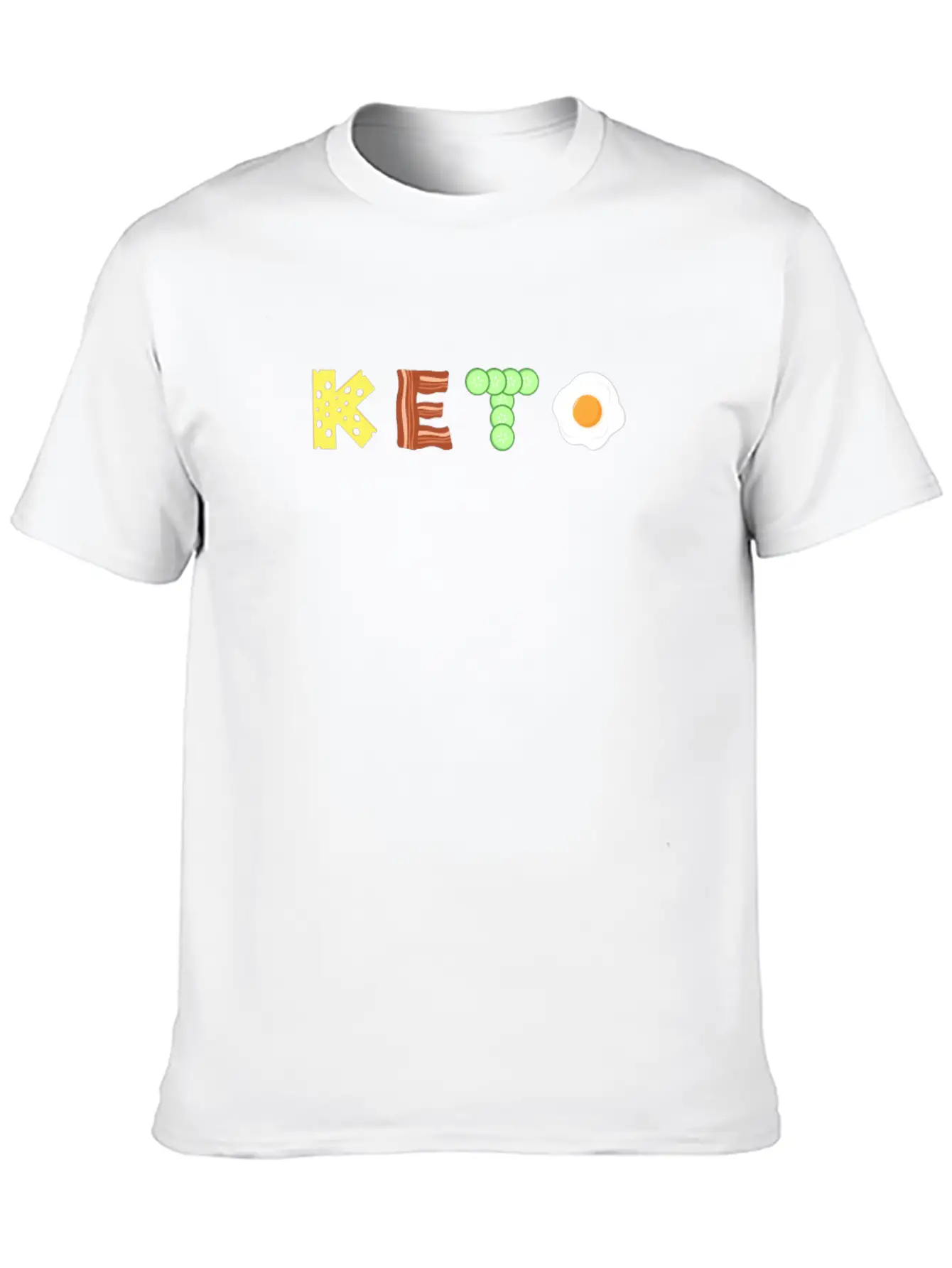 Keto Low Carb Diet TShirt Unisex Short Sleeve Soft Cotton T-Shirt – Casual Everyday Wear