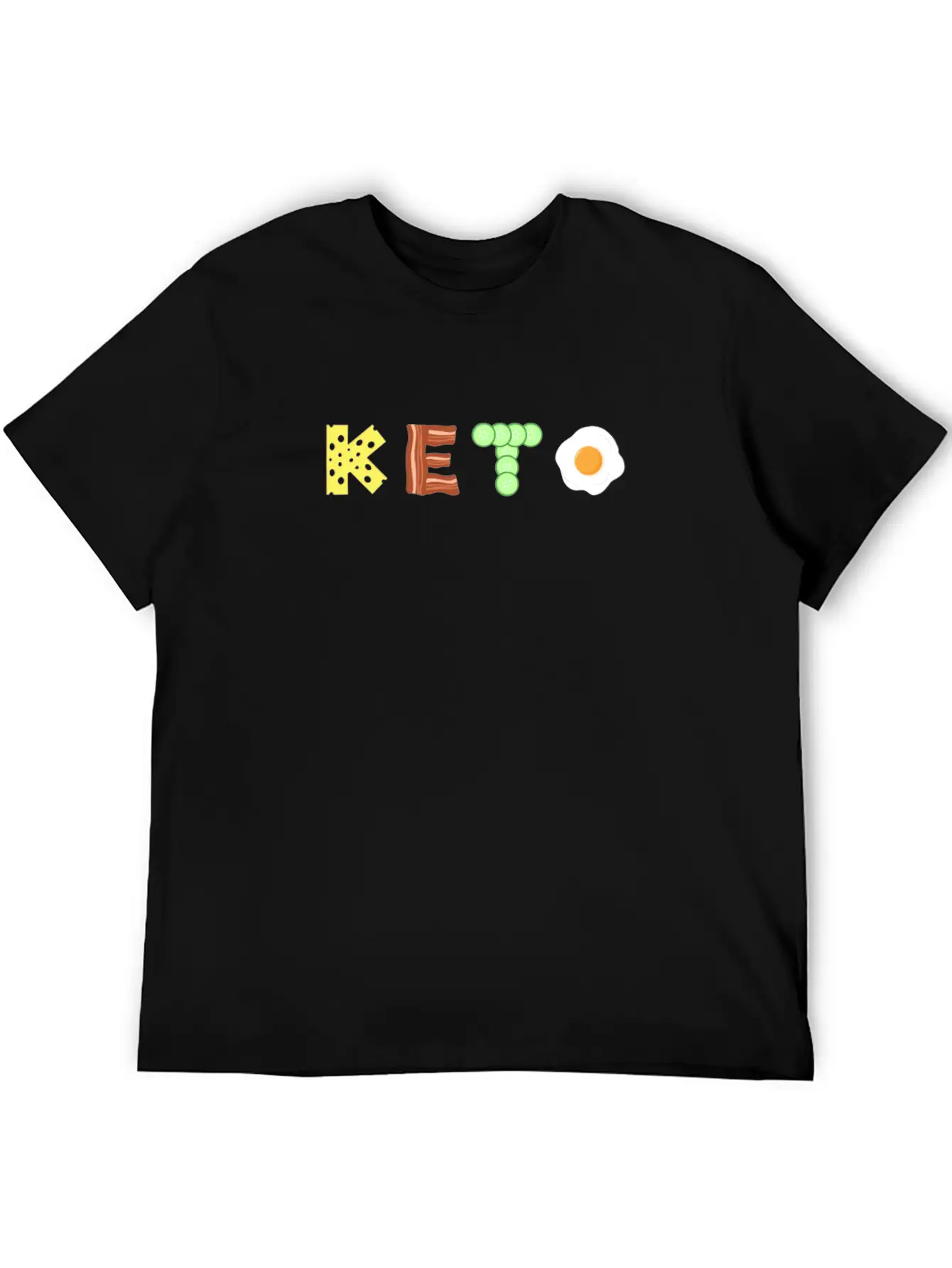Keto Low Carb Diet TShirt Unisex Short Sleeve Soft Cotton T-Shirt – Casual Everyday Wear