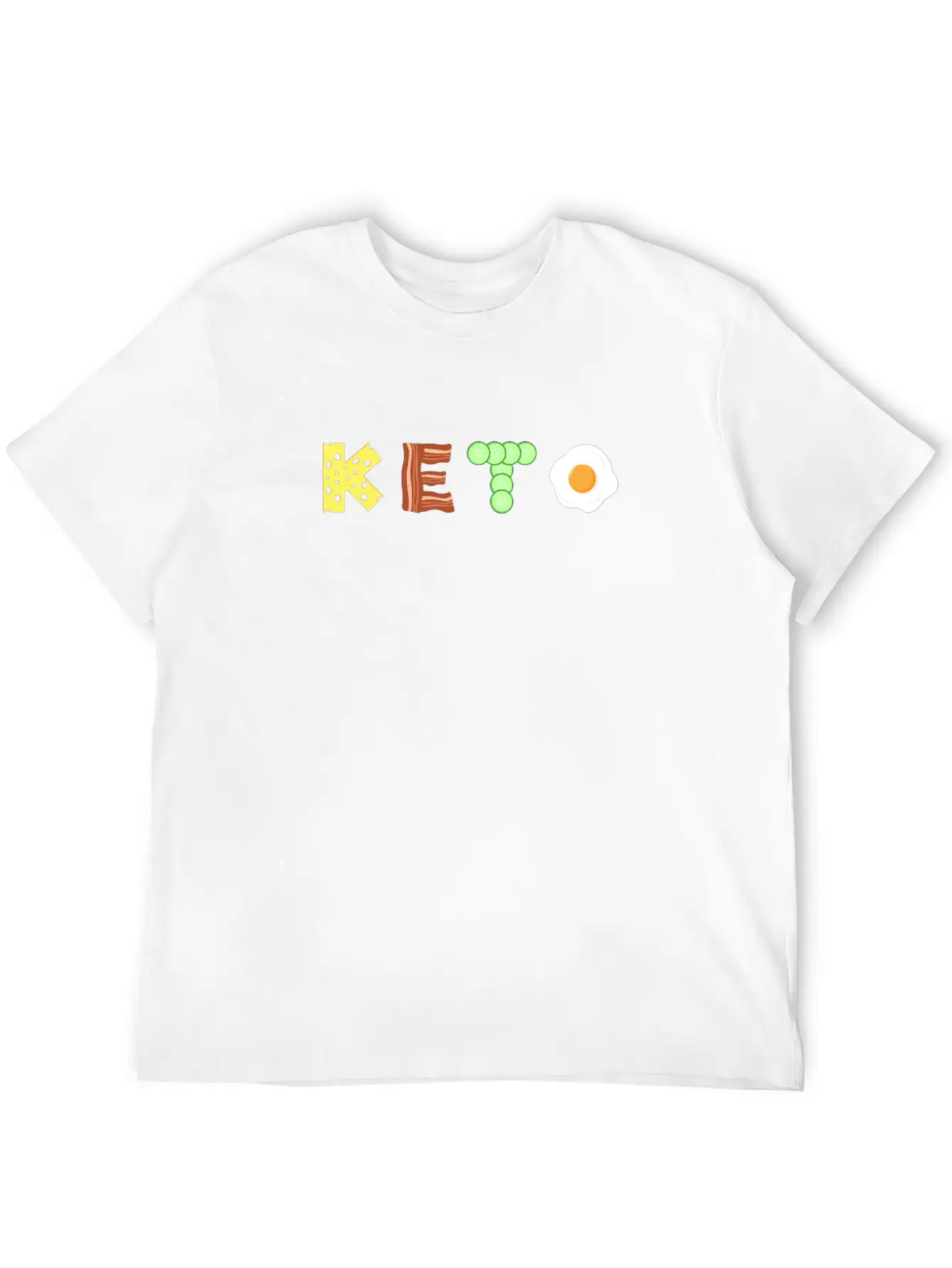 Keto Low Carb Diet TShirt Unisex Short Sleeve Soft Cotton T-Shirt – Casual Everyday Wear