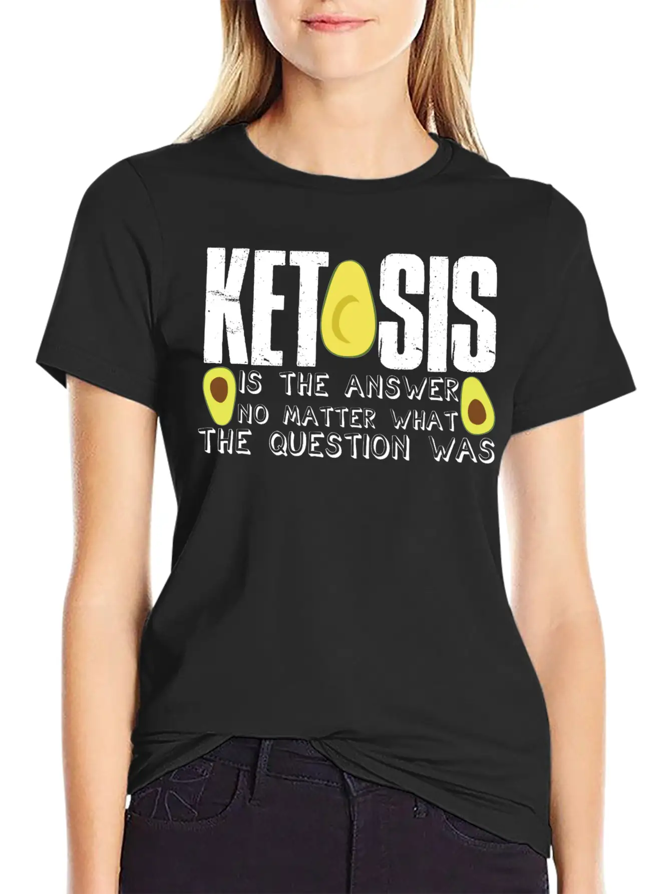 Ketogenic Diet Joke Keto Ketosis Weight Loss Diets Basic Graphic T-Shirt – Daily Comfort In Soft Cotton