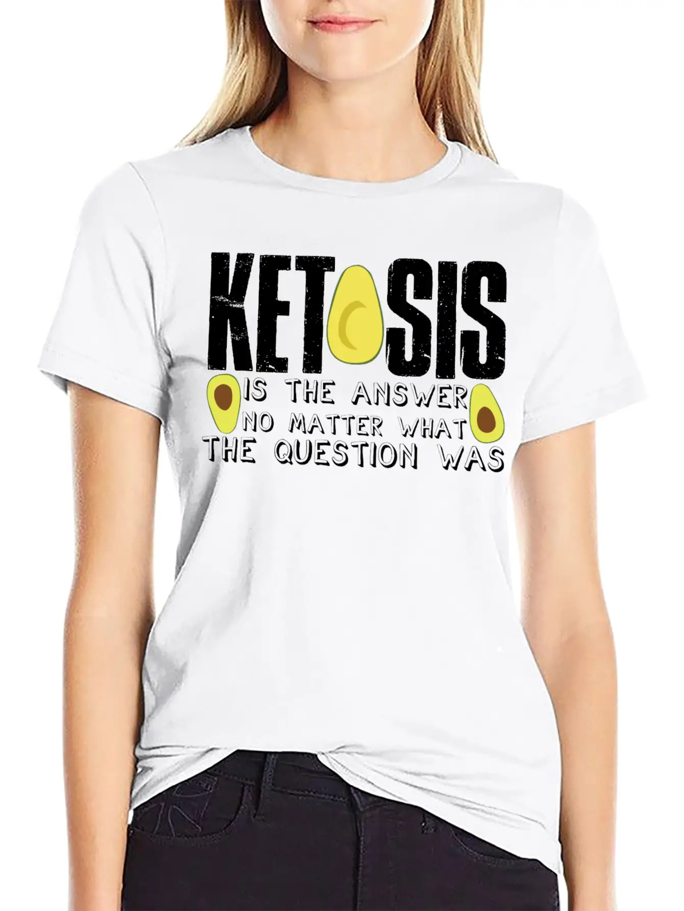 Ketogenic Diet Joke Keto Ketosis Weight Loss Diets Basic Graphic T-Shirt – Daily Comfort In Soft Cotton