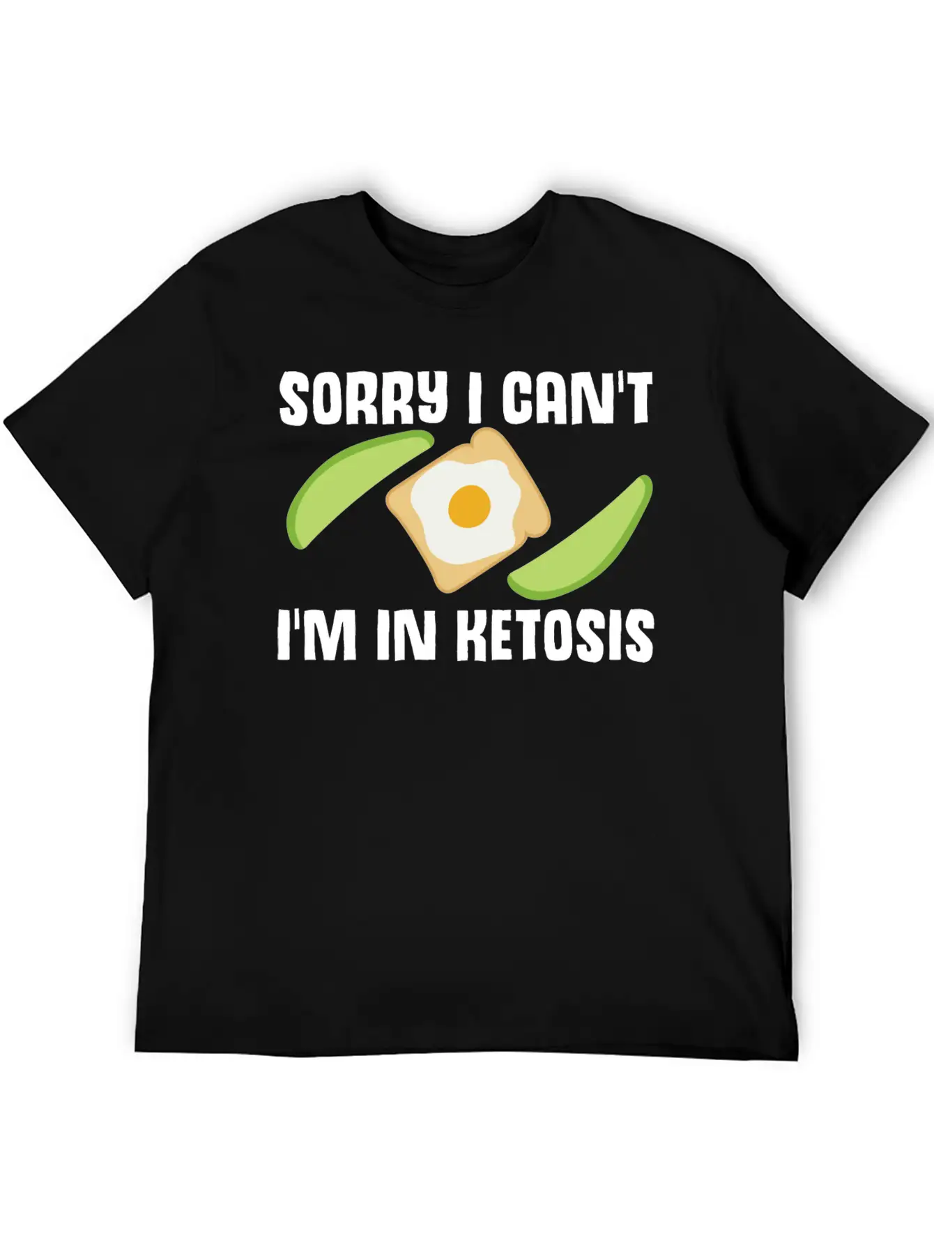 Ketogenic Diet Joke Keto Ketosis Weight Loss Diets Stylish Everyday T-Shirt – Unisex Basic Cotton Tee
