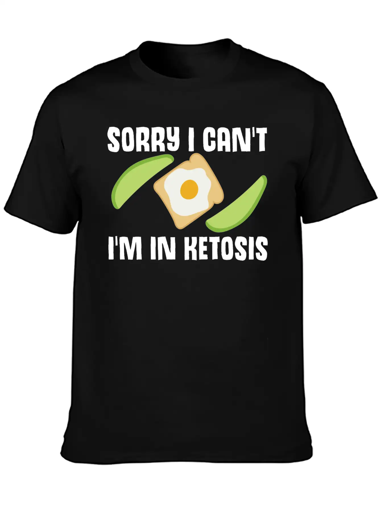 Ketogenic Diet Joke Keto Ketosis Weight Loss Diets Stylish Everyday T-Shirt – Unisex Basic Cotton Tee