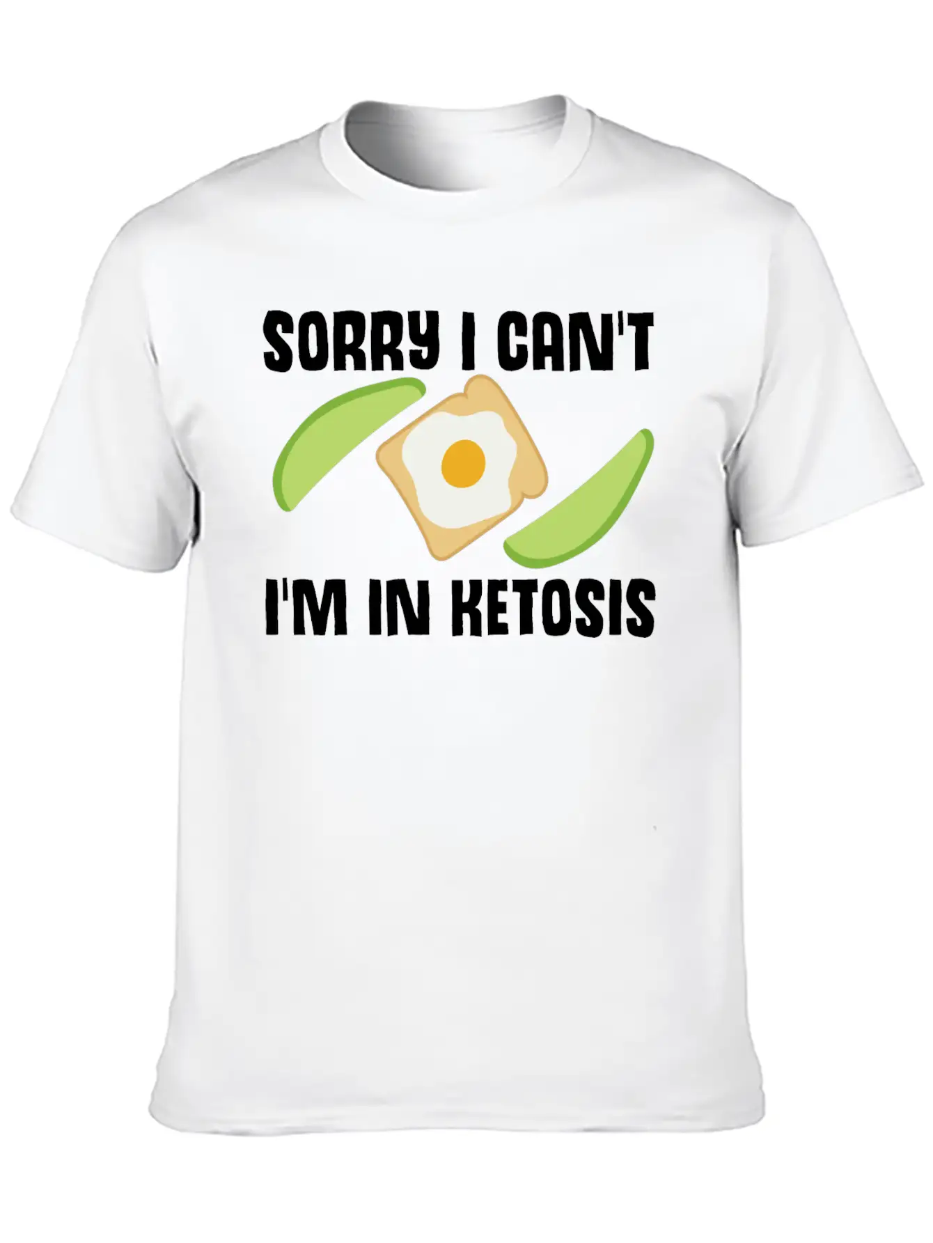 Ketogenic Diet Joke Keto Ketosis Weight Loss Diets Stylish Everyday T-Shirt – Unisex Basic Cotton Tee