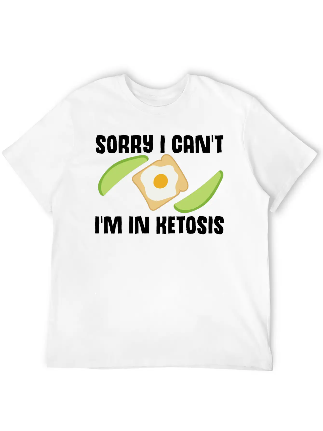 Ketogenic Diet Joke Keto Ketosis Weight Loss Diets Stylish Everyday T-Shirt – Unisex Basic Cotton Tee