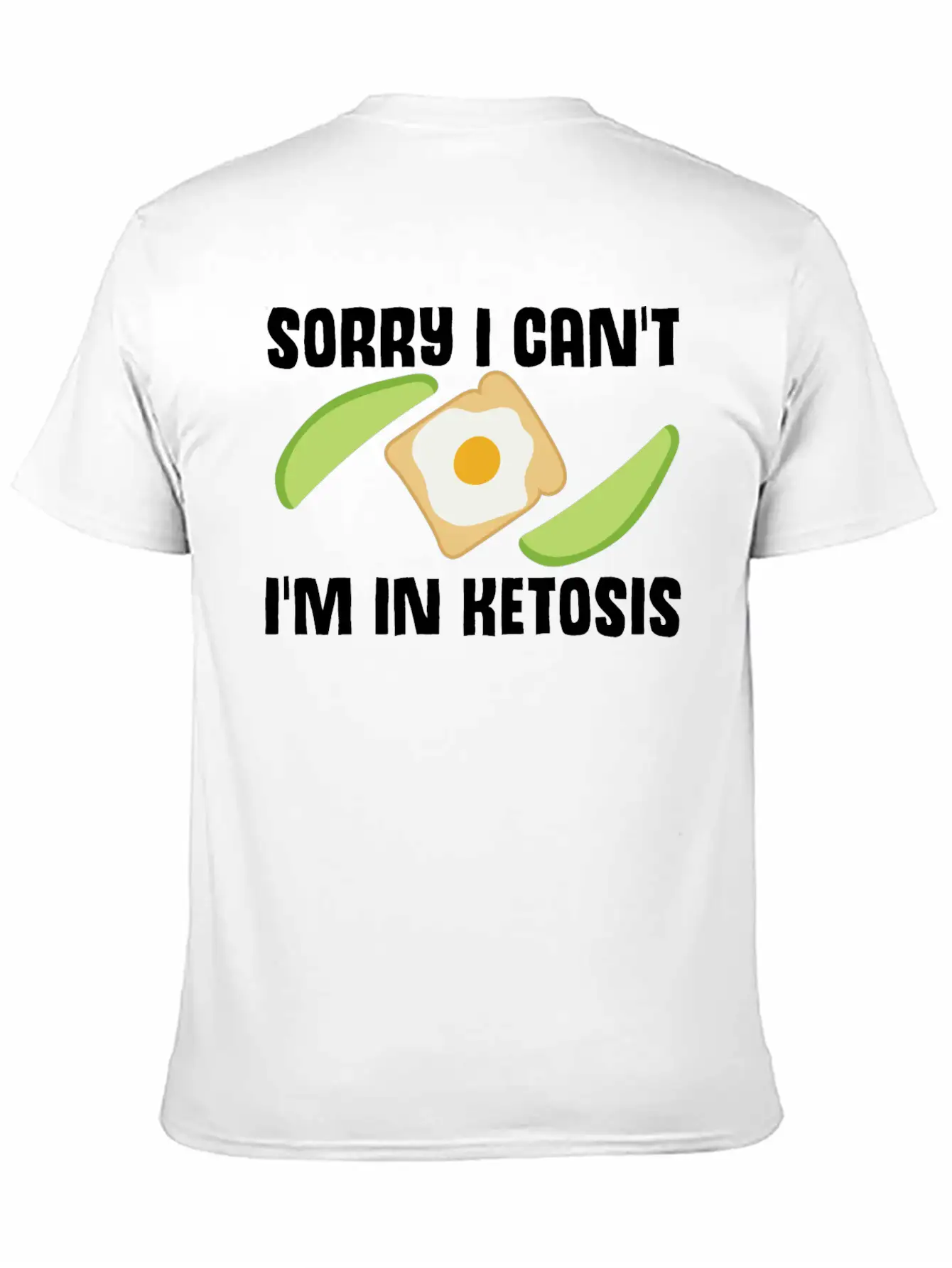 Ketogenic Diet Joke Keto Ketosis Weight Loss Diets Stylish Everyday T-Shirt – Unisex Basic Cotton Tee