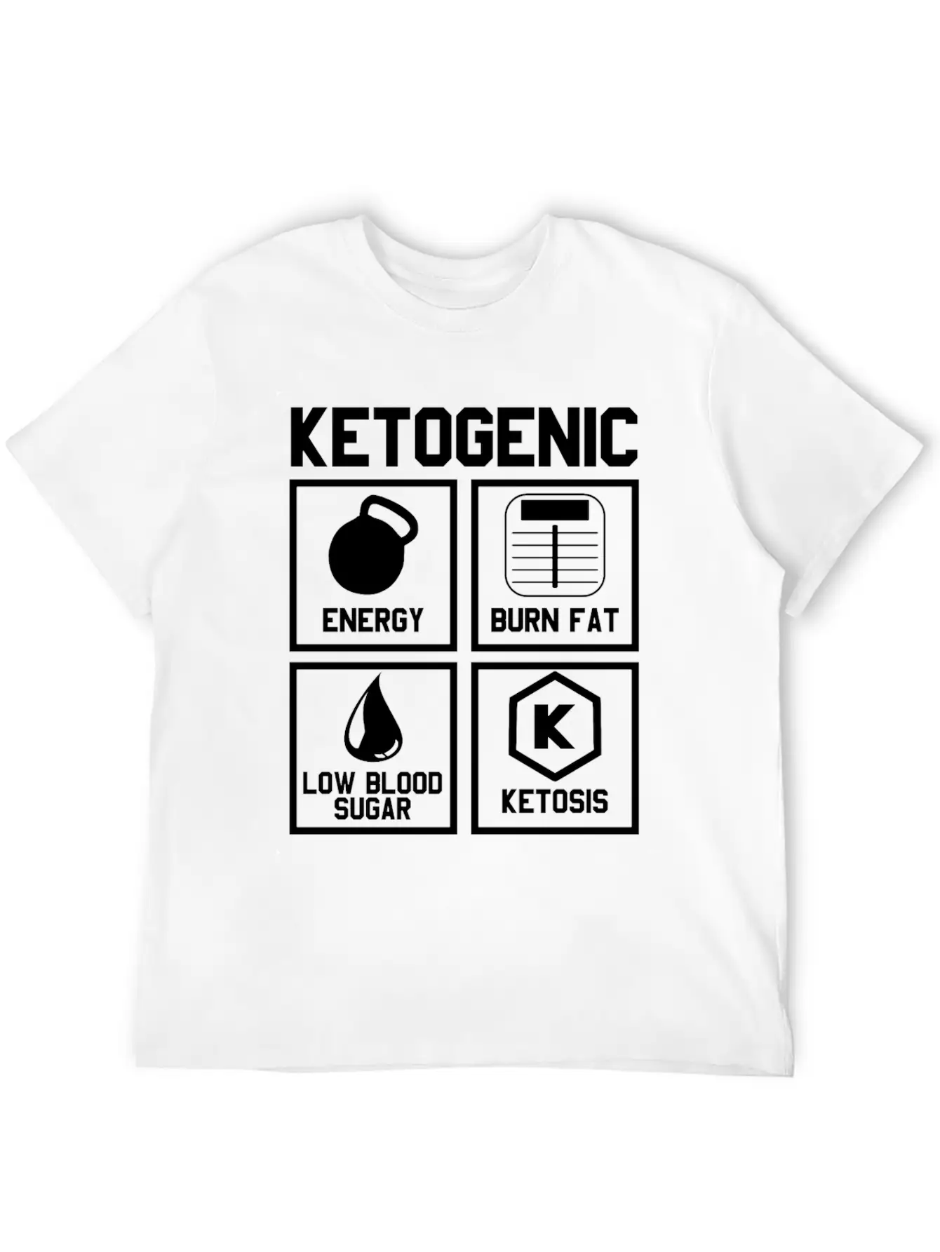 Ketogenic Diet : Ketone Ketosis Label Timeless Short Sleeve Tee – Comfy And Minimalist Design