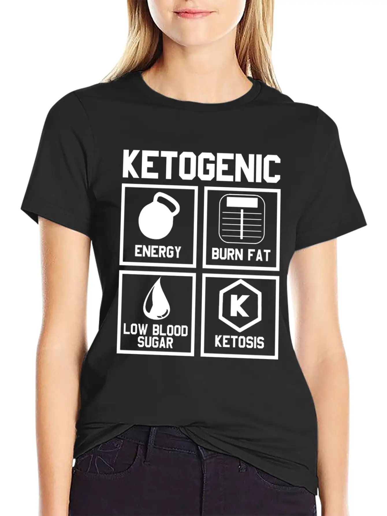 Ketogenic Diet : Ketone Ketosis Label Timeless Short Sleeve Tee – Comfy And Minimalist Design
