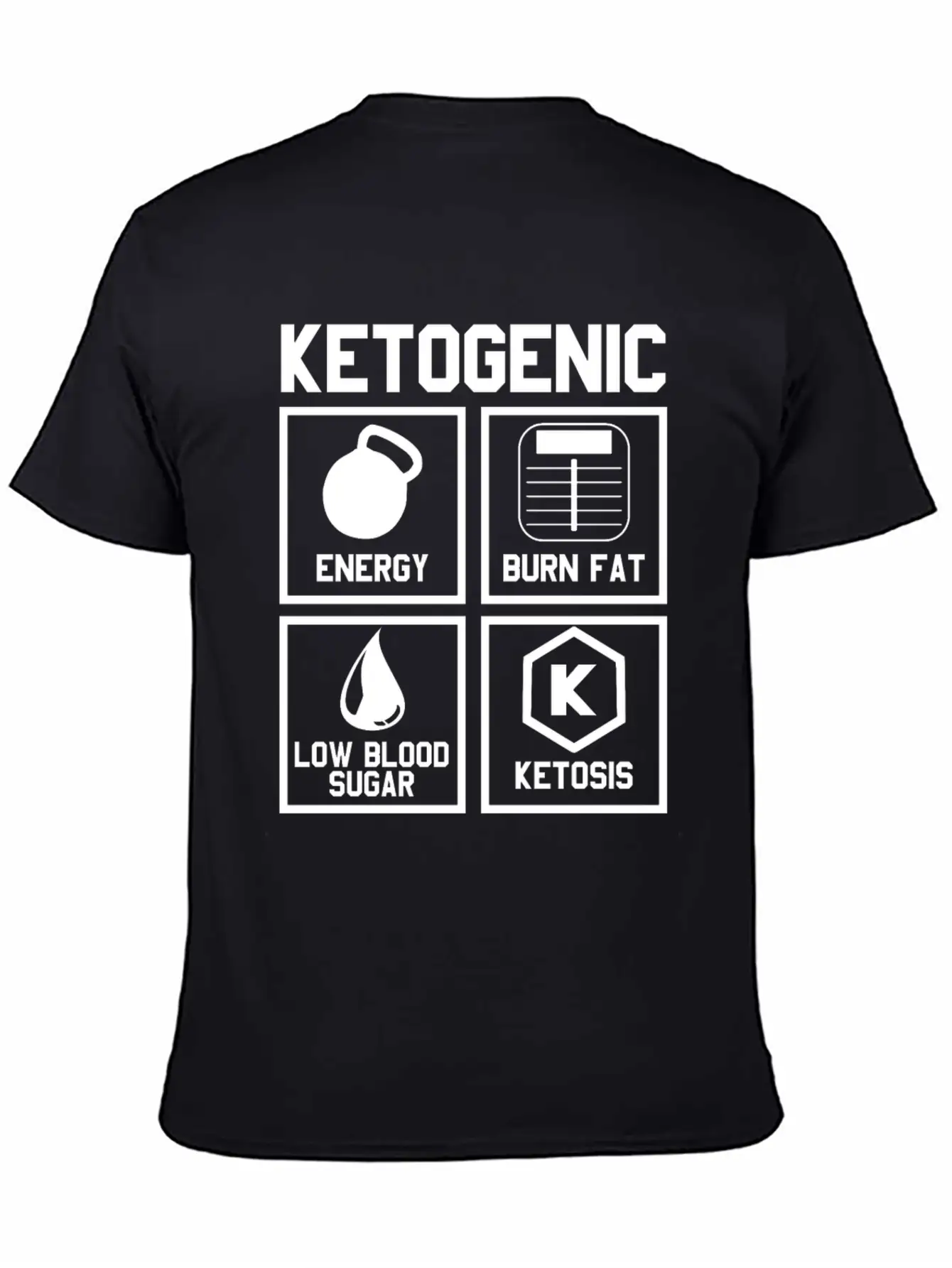 Ketogenic Diet : Ketone Ketosis Label Timeless Short Sleeve Tee – Comfy And Minimalist Design