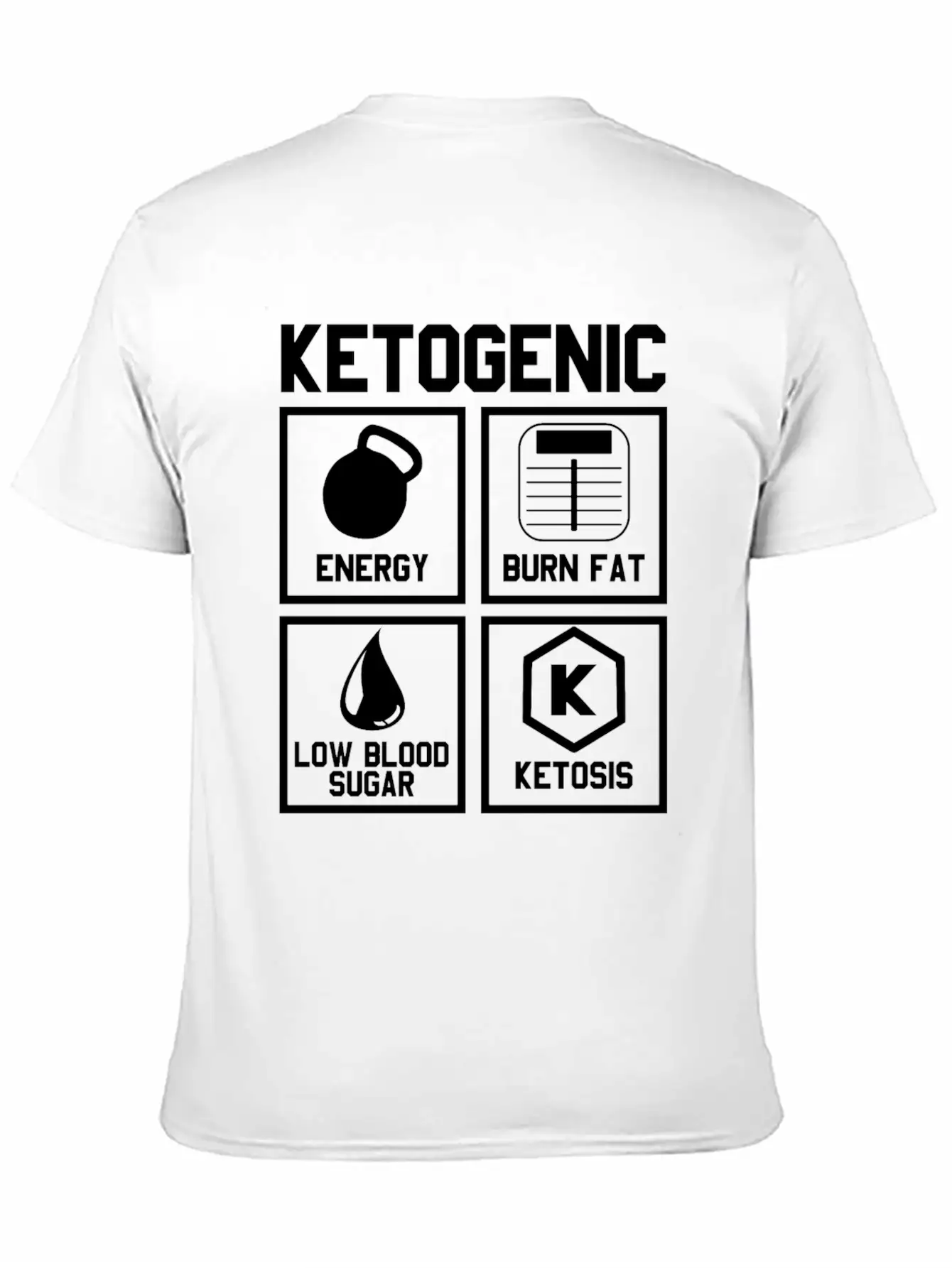 Ketogenic Diet : Ketone Ketosis Label Timeless Short Sleeve Tee – Comfy And Minimalist Design