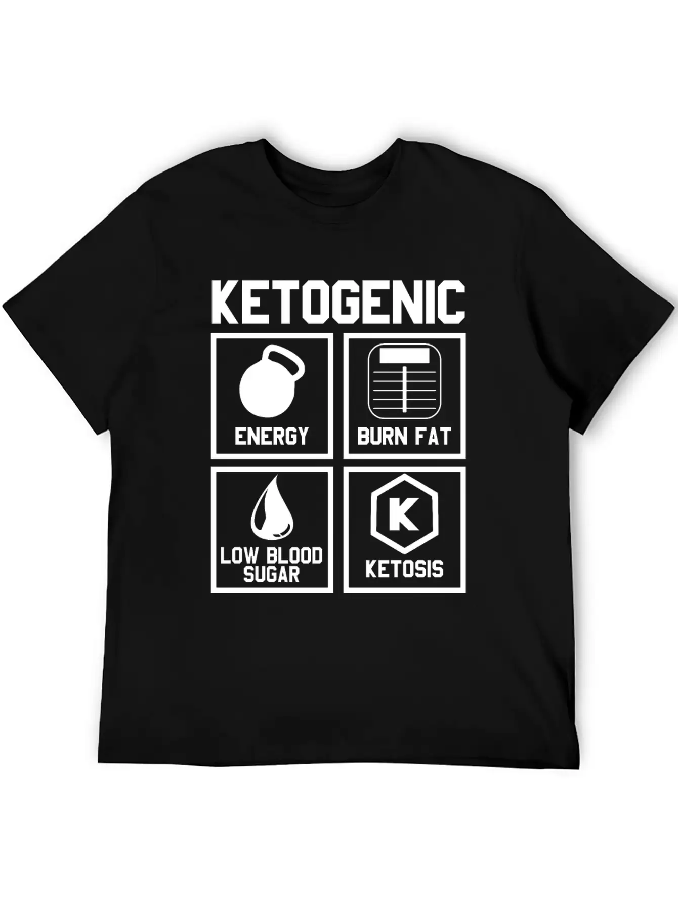 Ketogenic Diet : Ketone Ketosis Label Timeless Short Sleeve Tee – Comfy And Minimalist Design