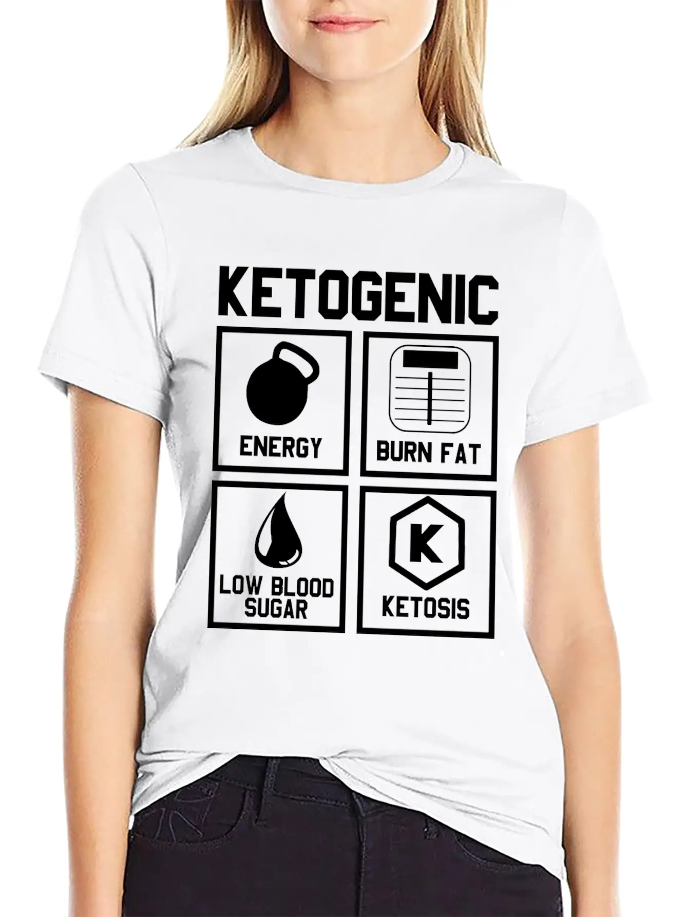 Ketogenic Diet : Ketone Ketosis Label Timeless Short Sleeve Tee – Comfy And Minimalist Design