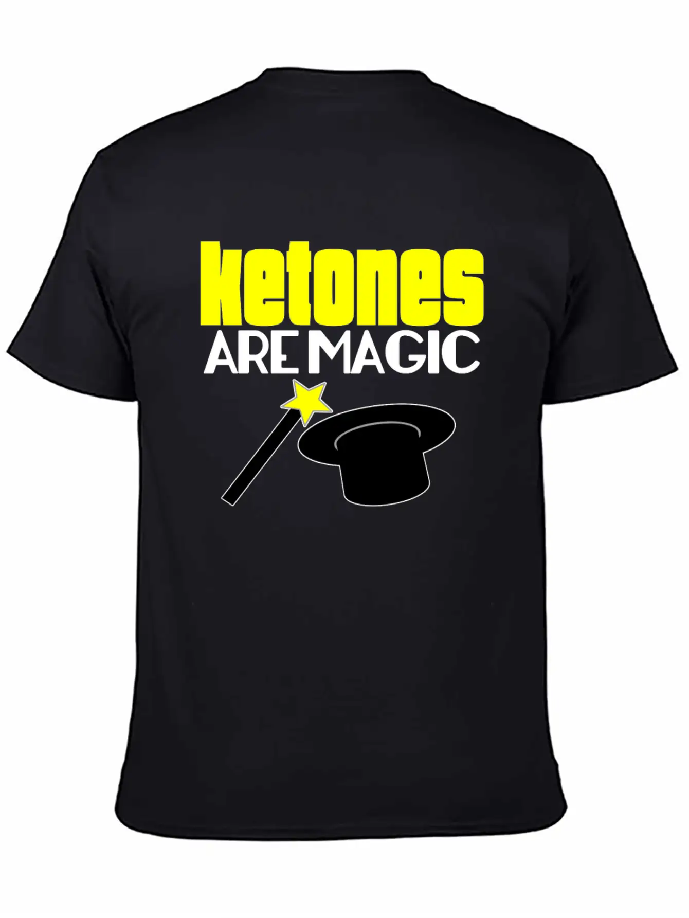 Ketones Are Magic LCHF Keto Diet Low Carb High Fat Stylish Everyday T-Shirt – Unisex Basic Cotton Tee