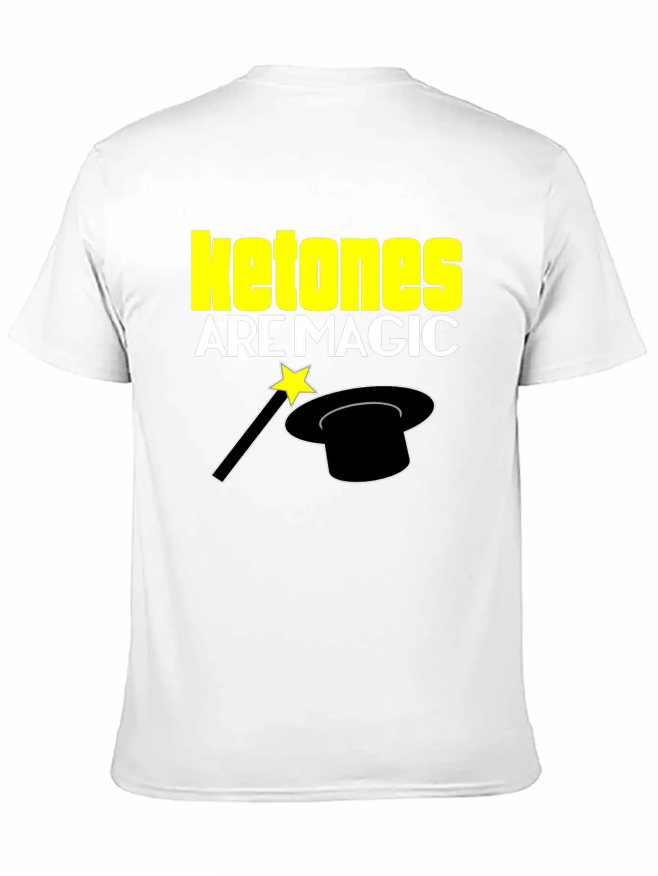 Ketones Are Magic LCHF Keto Diet Low Carb High Fat Stylish Everyday T-Shirt – Unisex Basic Cotton Tee