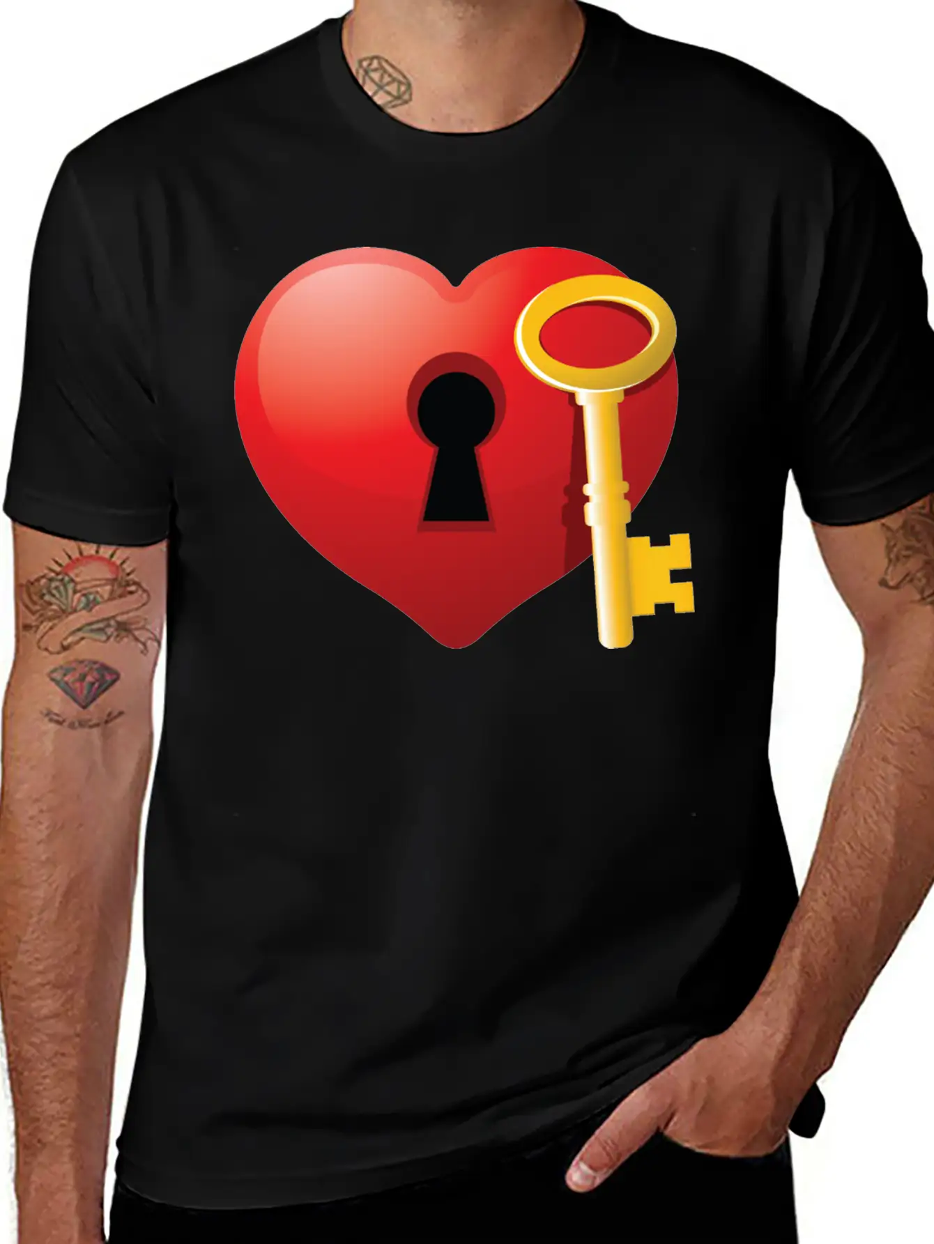 KEY TO YOUR HEART Timeless Short Sleeve Tee – Comfy And Minimalist Design