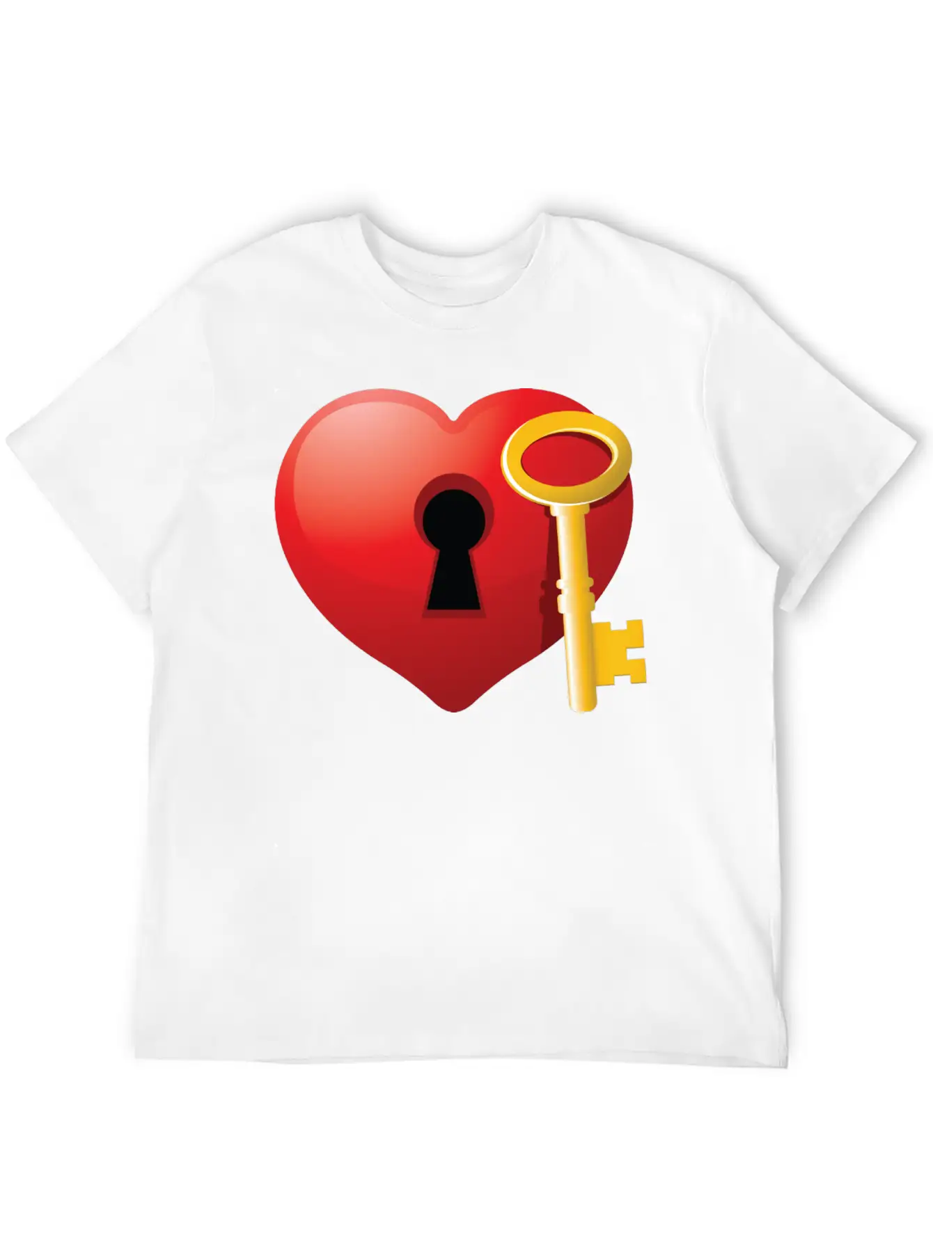 KEY TO YOUR HEART Timeless Short Sleeve Tee – Comfy And Minimalist Design